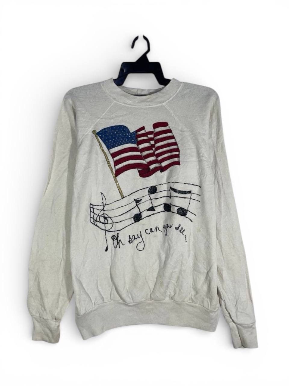 Other Vintage 90s america oh say you can see sweatshirt size L Size US L / EU 52-54 / 3 - 1 Thumbnail