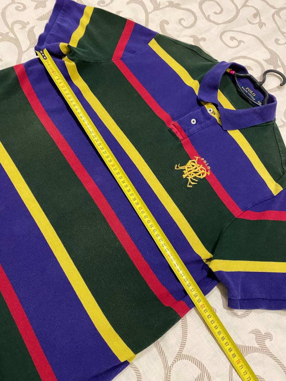 Polo Ralph Lauren Polo Ralph Lauren Multicolor Striped Crest Polo Shirt Size US XXL / EU 58 / 5 - 7 Thumbnail