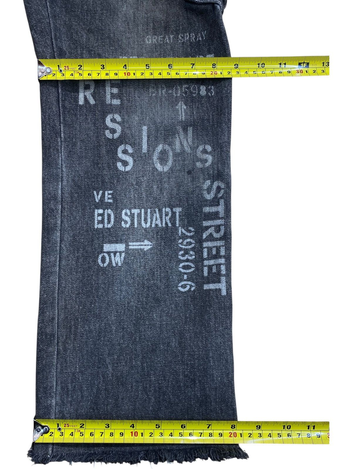 Japanese Brand Japanese Brand Cargo Style Painted Jeans Size US 35 - 7 Thumbnail
