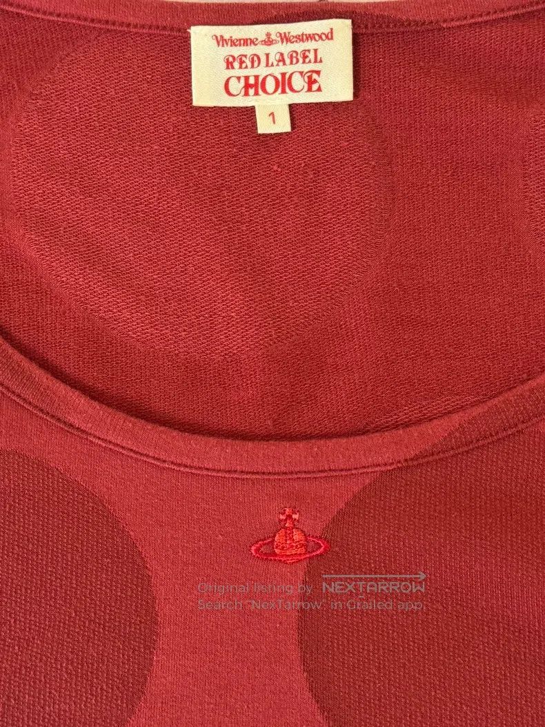 Vivienne Westwood Vivienne Westwood Red 3D Dot Saturn Embroidery Long Sleeve Size S / US 4 / IT 40 - 5 Thumbnail