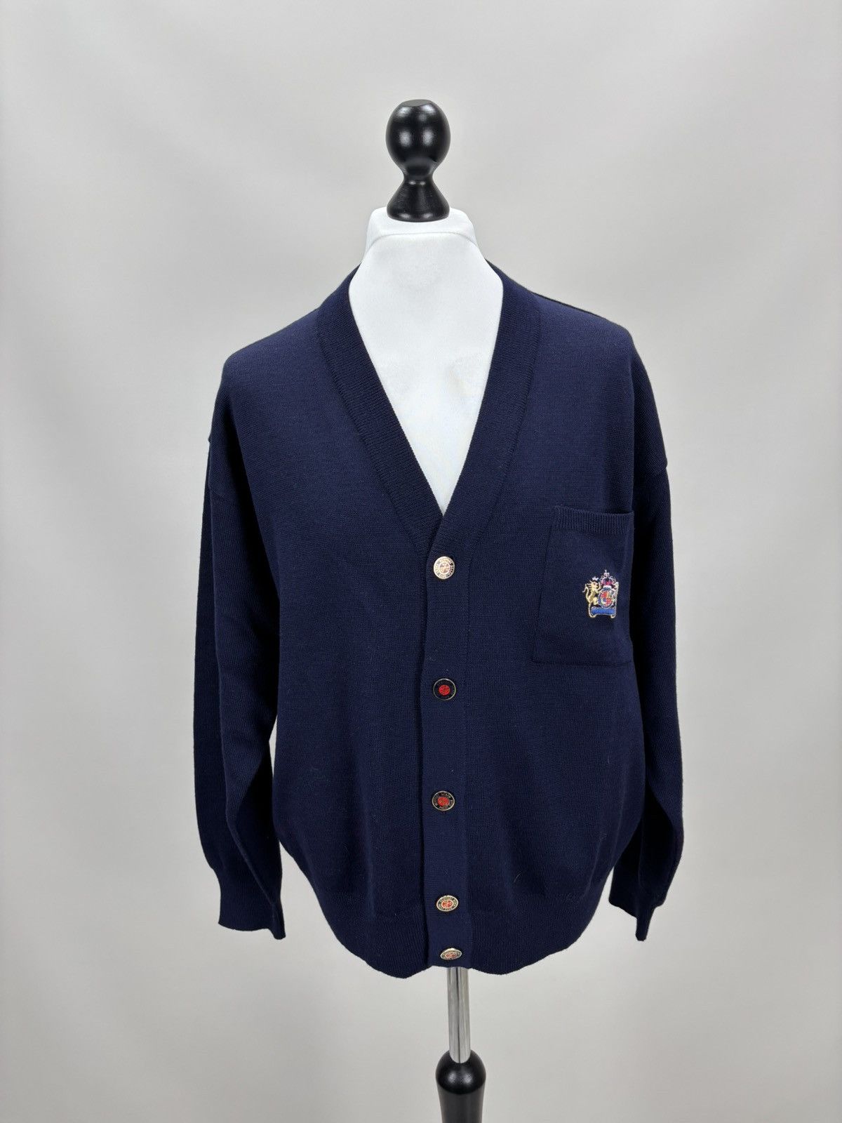 Dalmine Mens cardigan Dalmine Size L/52 Color Blue Size US L / EU 52-54 / 3 - 1 Thumbnail