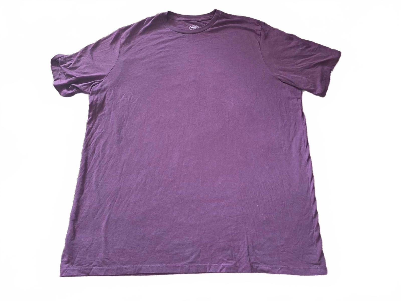 St. Johns Bay St. John's Bay Maroon Crew Neck T-Shirt Casual Comfort 2XL Size US XXL / EU 58 / 5 - 3 Thumbnail