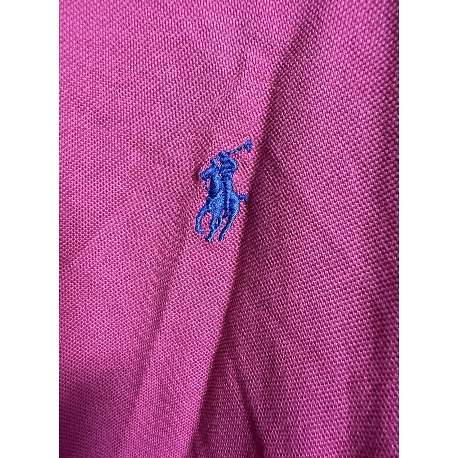 Vintage Polo Golf Mens Long Sleeve Berry Shirt XXL Blue Pony Preppy Old Money Sporty Size US XXL / EU 58 / 5 - 3 Thumbnail