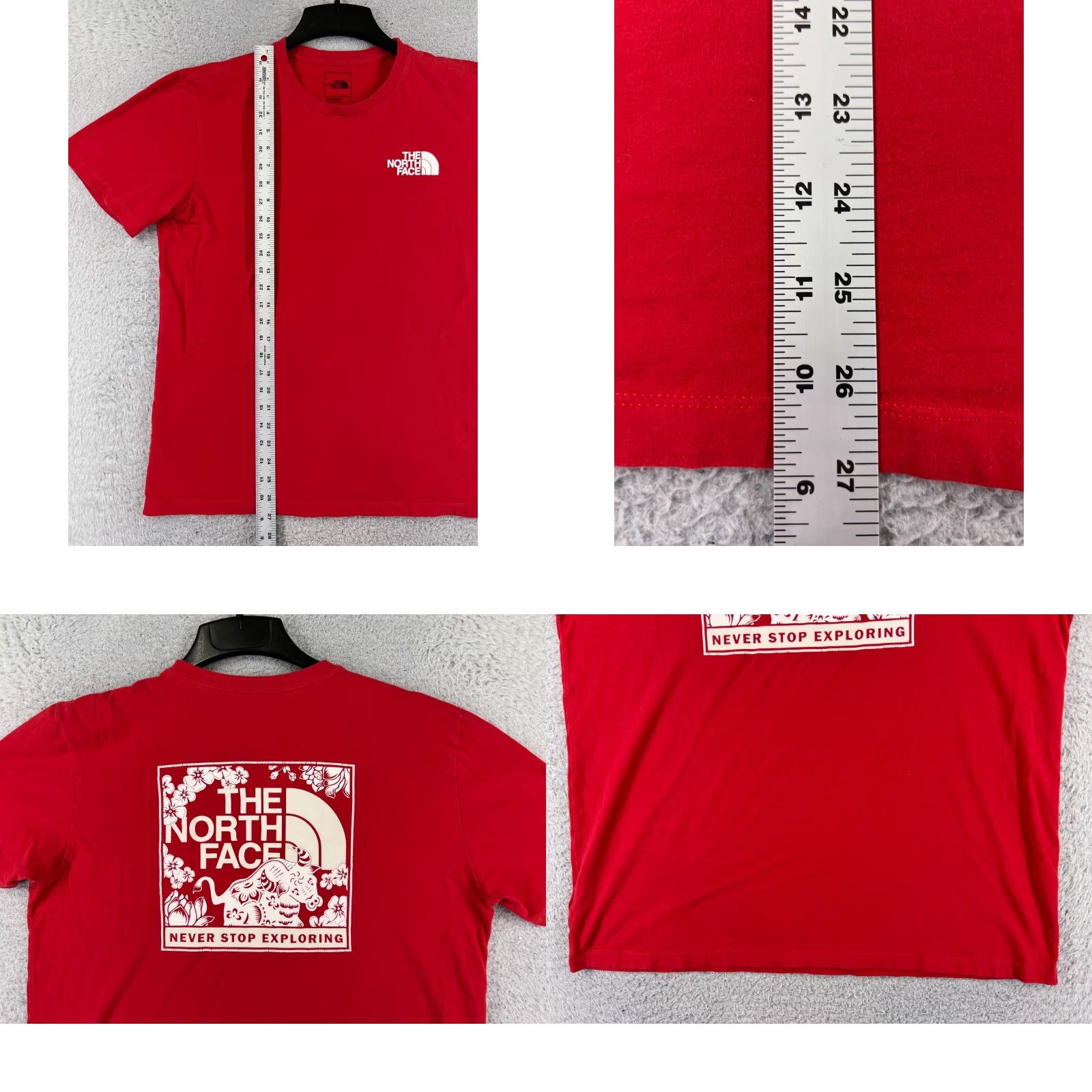 The North Face Patagonia Shirt Adult Large Red Cotton Short Sleeve Year Of Ox Bull 2021 CNY Size US L / EU 52-54 / 3 - 9 Thumbnail