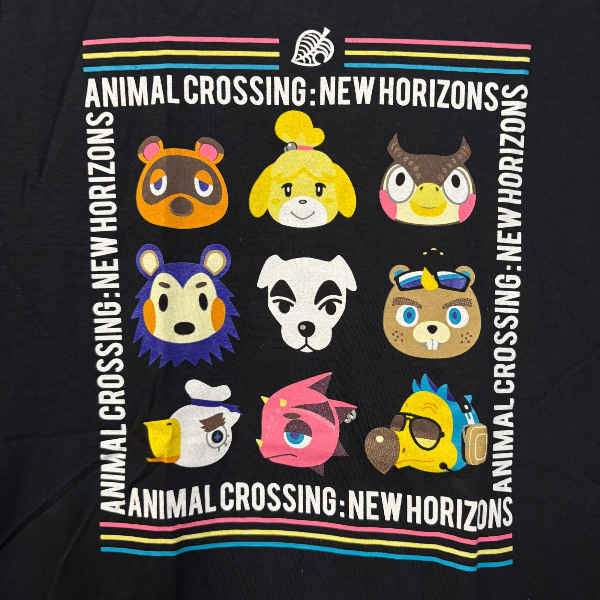 Nintendo Animal Crossing: New Horizon Grid Graphic Design T-Shirt Sma Size US S / EU 44-46 / 1 - 2 Thumbnail