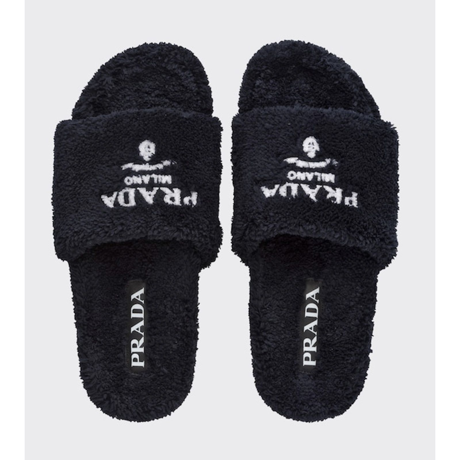 Prada Prada Black Terry Cloth Sandal Flip Flop Flat UK 7 US 8 Size US 8 / EU 41 - 6 Thumbnail