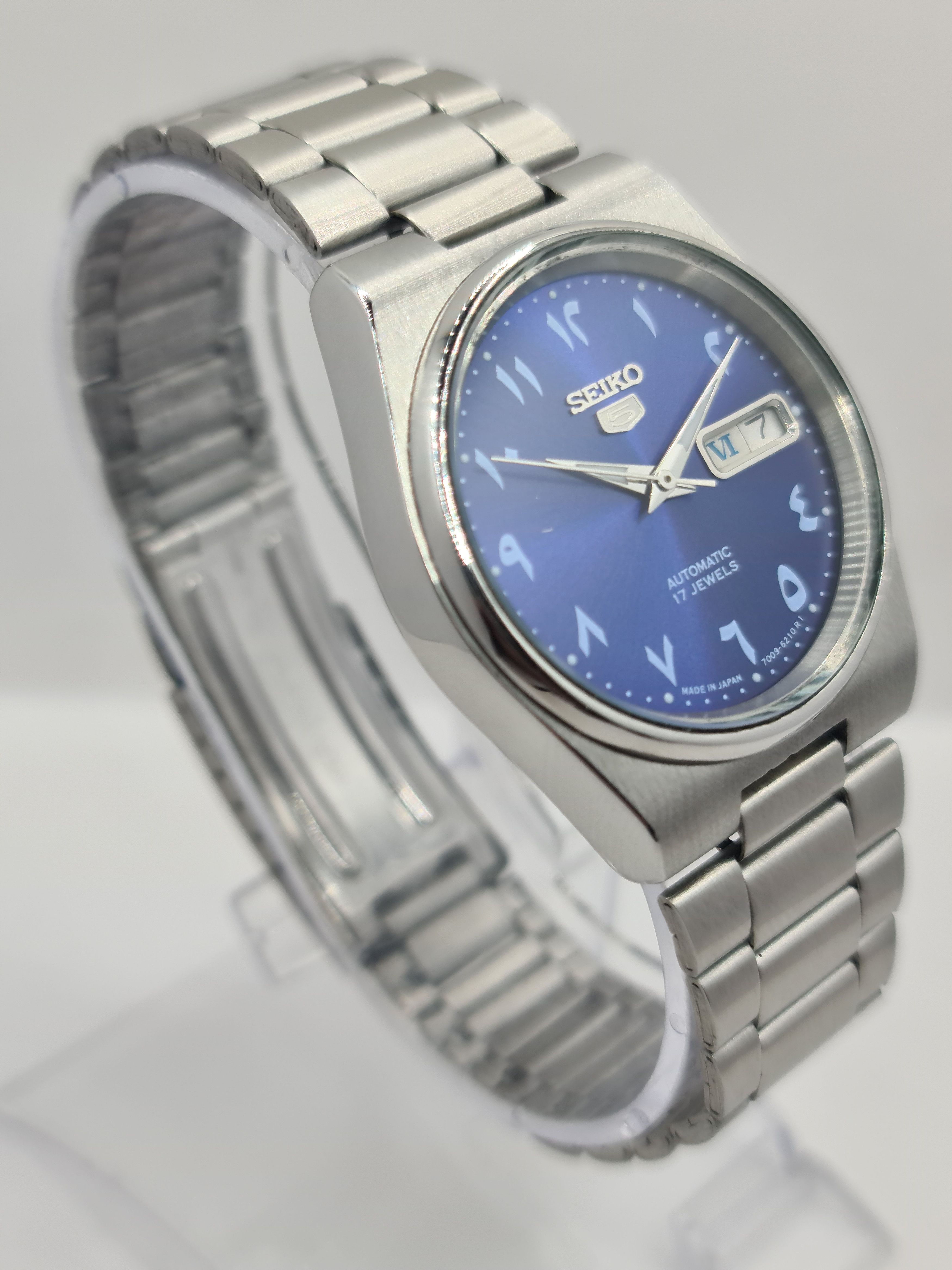 Seiko Seiko 5 Automatic Wrist Watch 17Jewels Day/Date Japan Size 36 - 4 Thumbnail