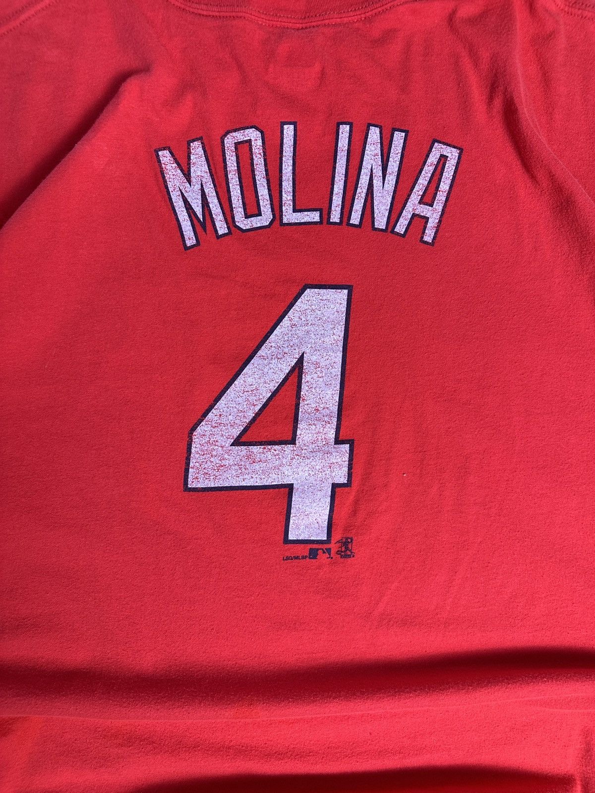 Other MLB St. Louis Cardinals Molina #4 Tee Sportswear Size US XL / EU 56 / 4 - 4 Thumbnail