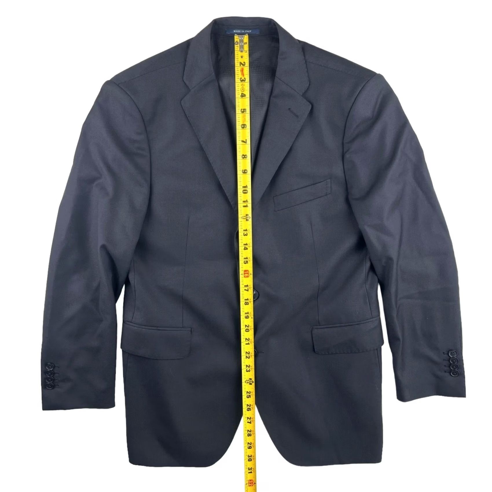 Vintage Boggi Milano Guabello Blazer Men's Black Extra Slim Fit 40 SHORT Italy Cotton/Linen Blend Notch Lapel Three-Button Front Short Jacket/Coat Size US 40 / EU 56 - 7 Thumbnail