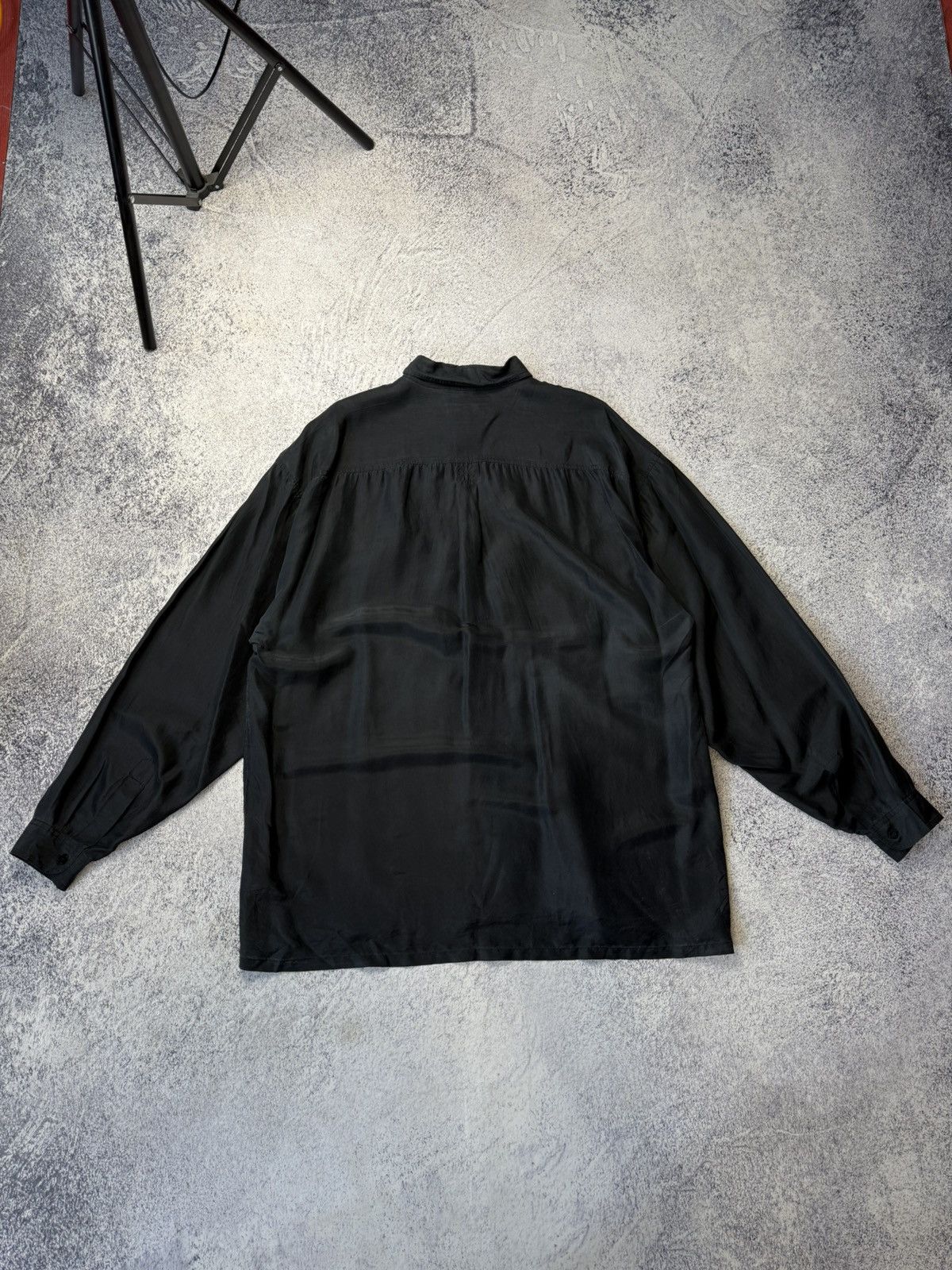 Other Vintage Pure Silk Black Shirt Button Up Y2K Japanese Size XL Size US XL / EU 56 / 4 - 16 Thumbnail