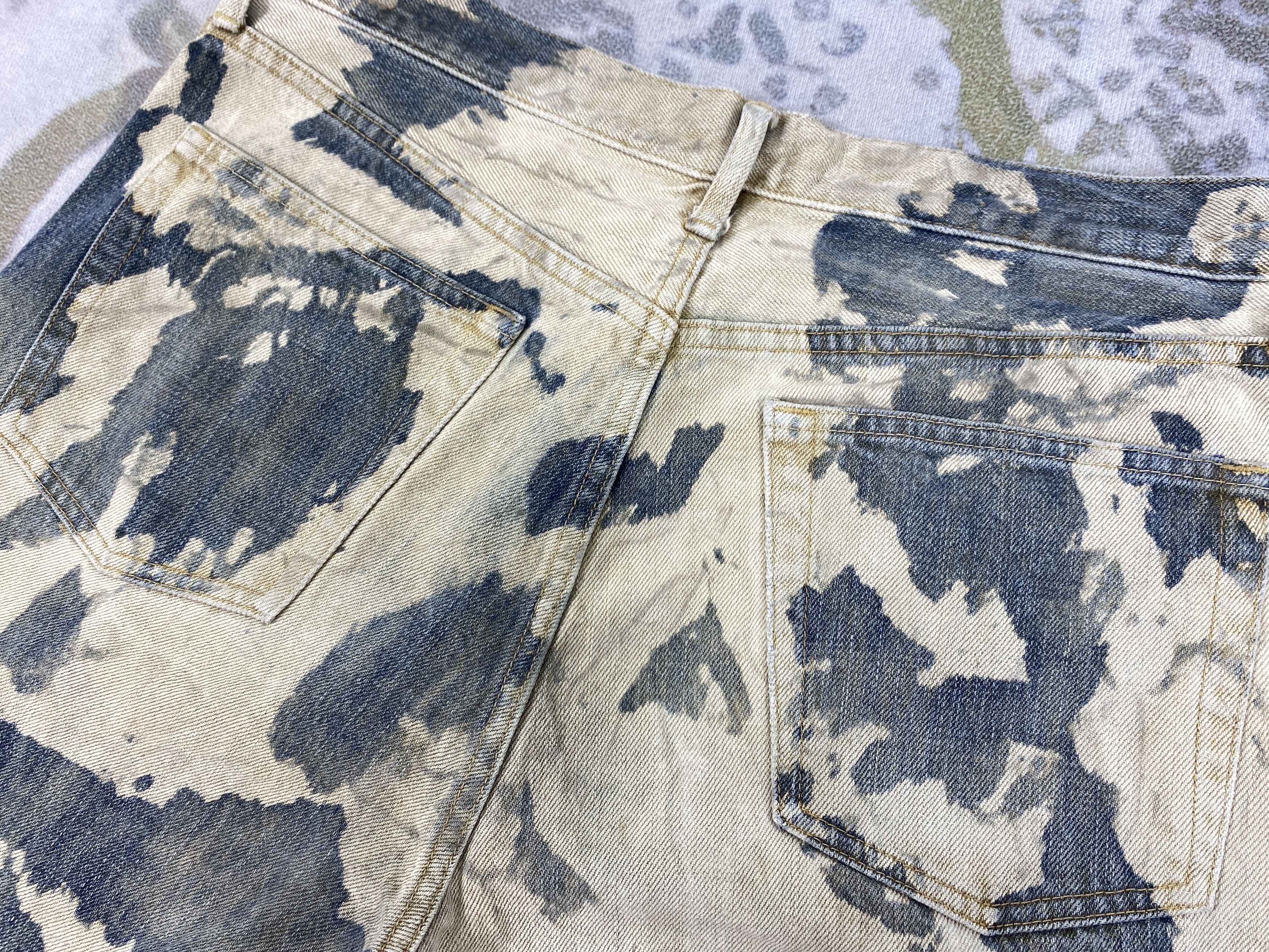 If Six Was Nine Acid Wash Uniqlo Blue Vintage Jeans 33x31.5 Denim JN3388 Size US 33 - 11 Thumbnail