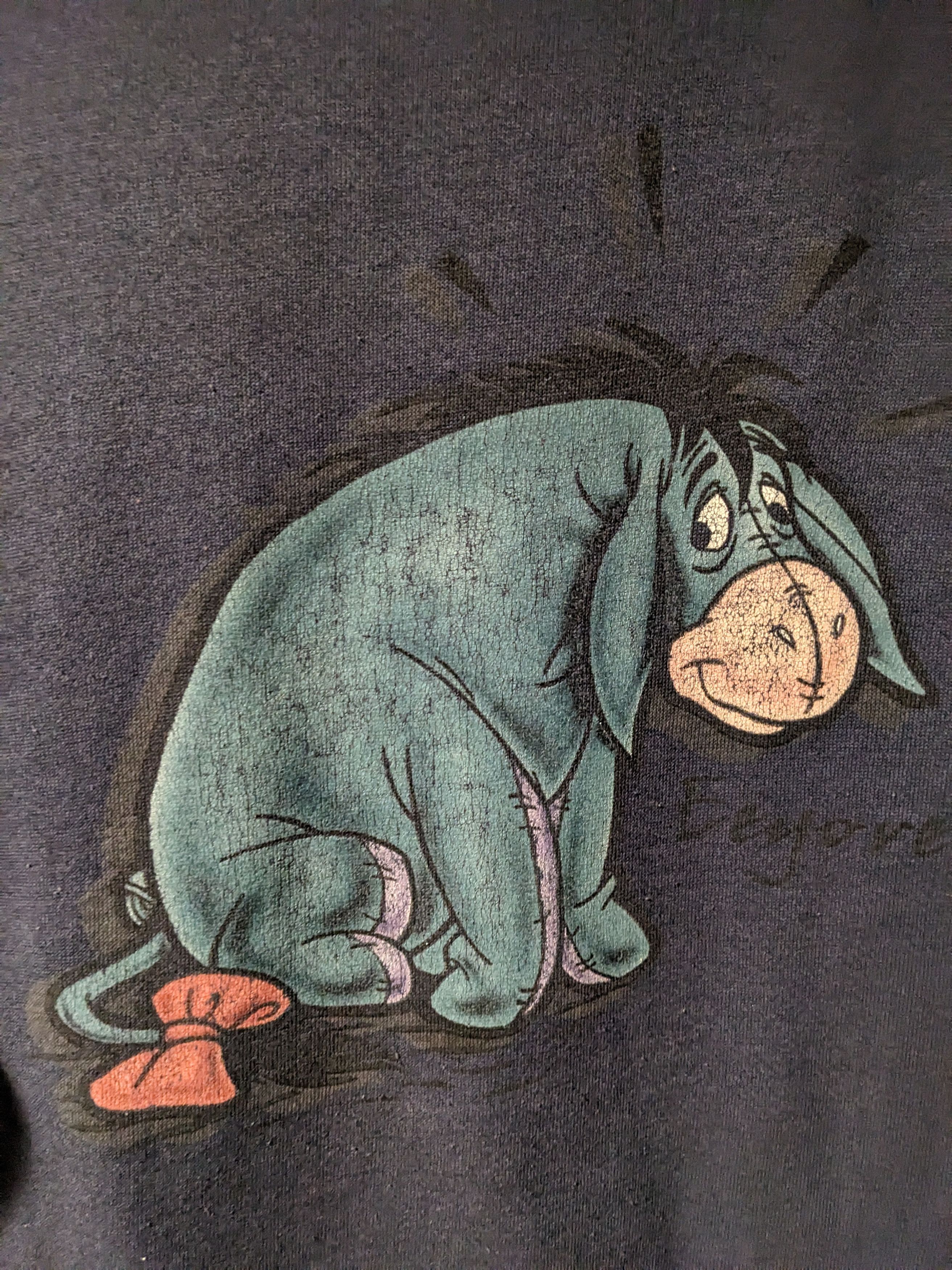 Disney × Vintage Vintage 90s Winnie the Pooh Eeyore Disney Medium Sweatshirt Size US M / EU 48-50 / 2 - 2 Thumbnail