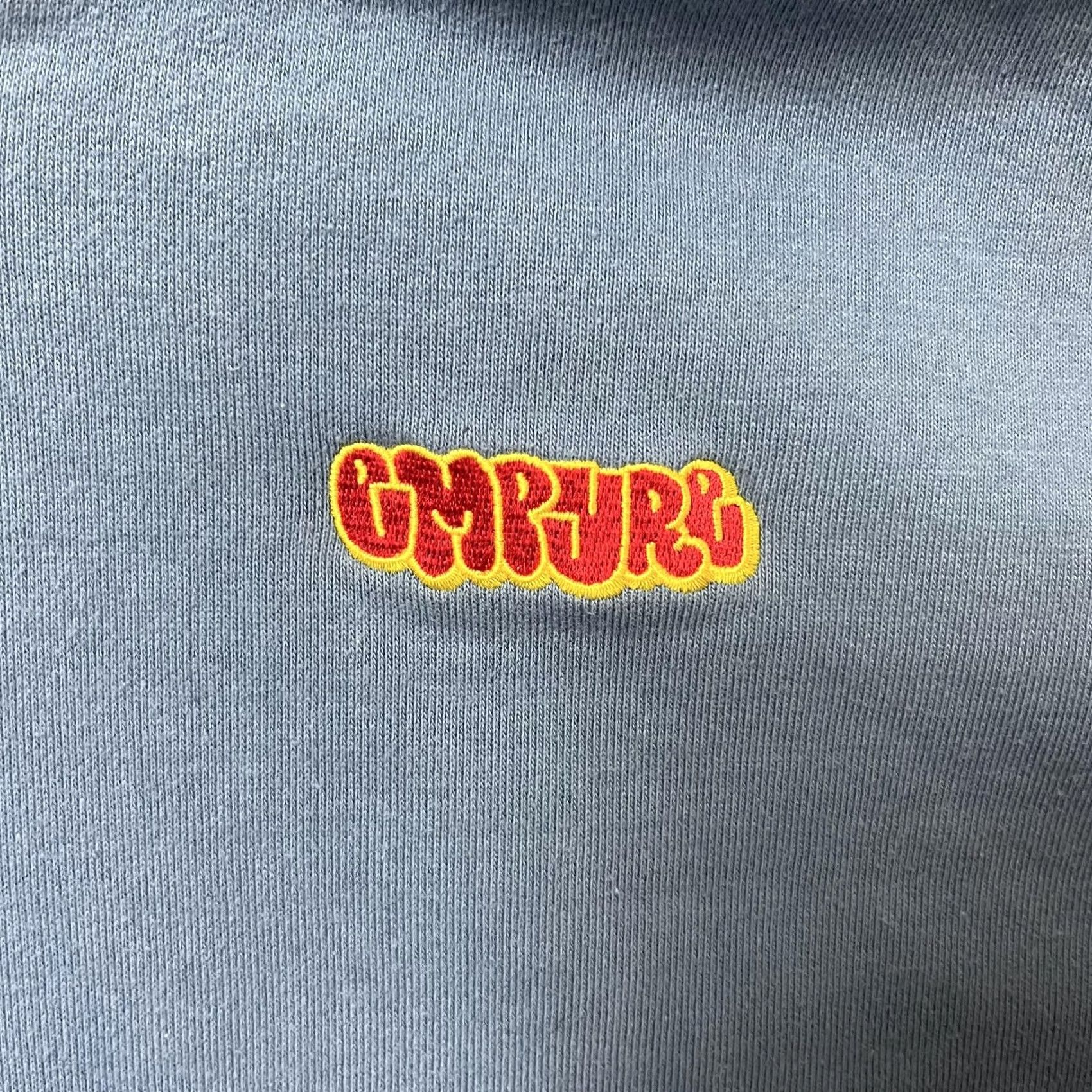 Empyre Empyre Hoodie Womens L Light Blue Full Zip Cropped Boxy Embroidered Logo Size L / US 10 / IT 46 - 2 Thumbnail
