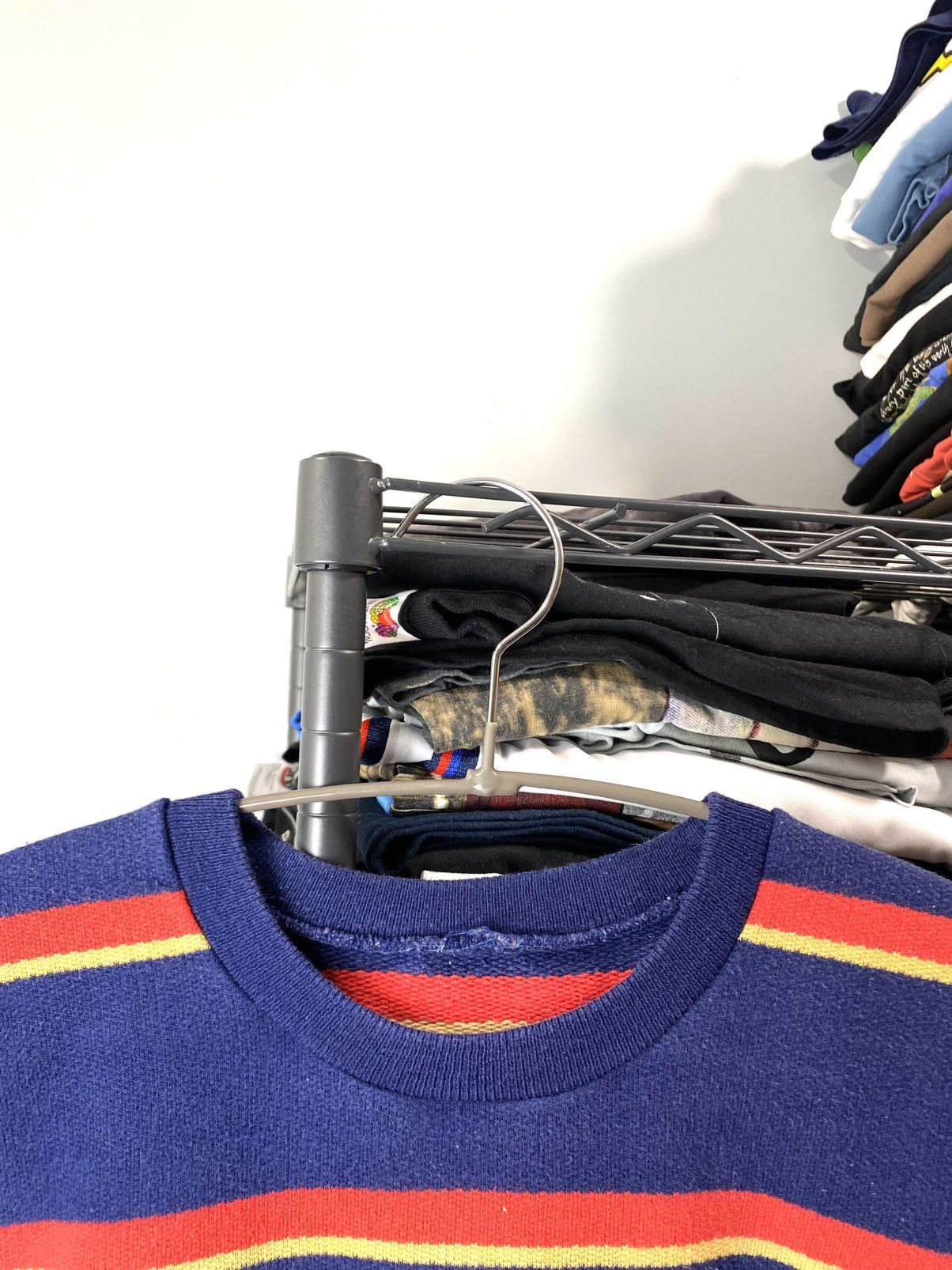Adidas Rare! Vintage 80’s Adidas Striped Sweatshirt Sweater Size US L / EU 52-54 / 3 - 4 Thumbnail