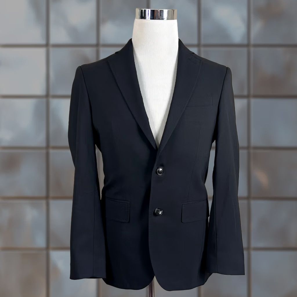 Ted Baker Ted Baker Sport Coat 36S Black Wool Two Button Double Vented Size US XXS / EU 40 - 1 Thumbnail