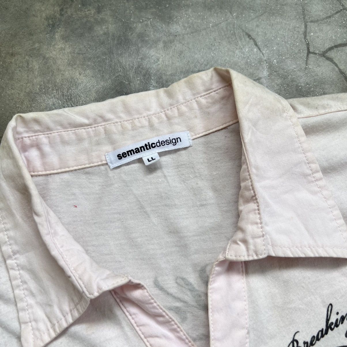 semanticdesign 2000s Semanticdesign Vkei Style Poem Polos Shirt Size US L / EU 52-54 / 3 - 6 Thumbnail