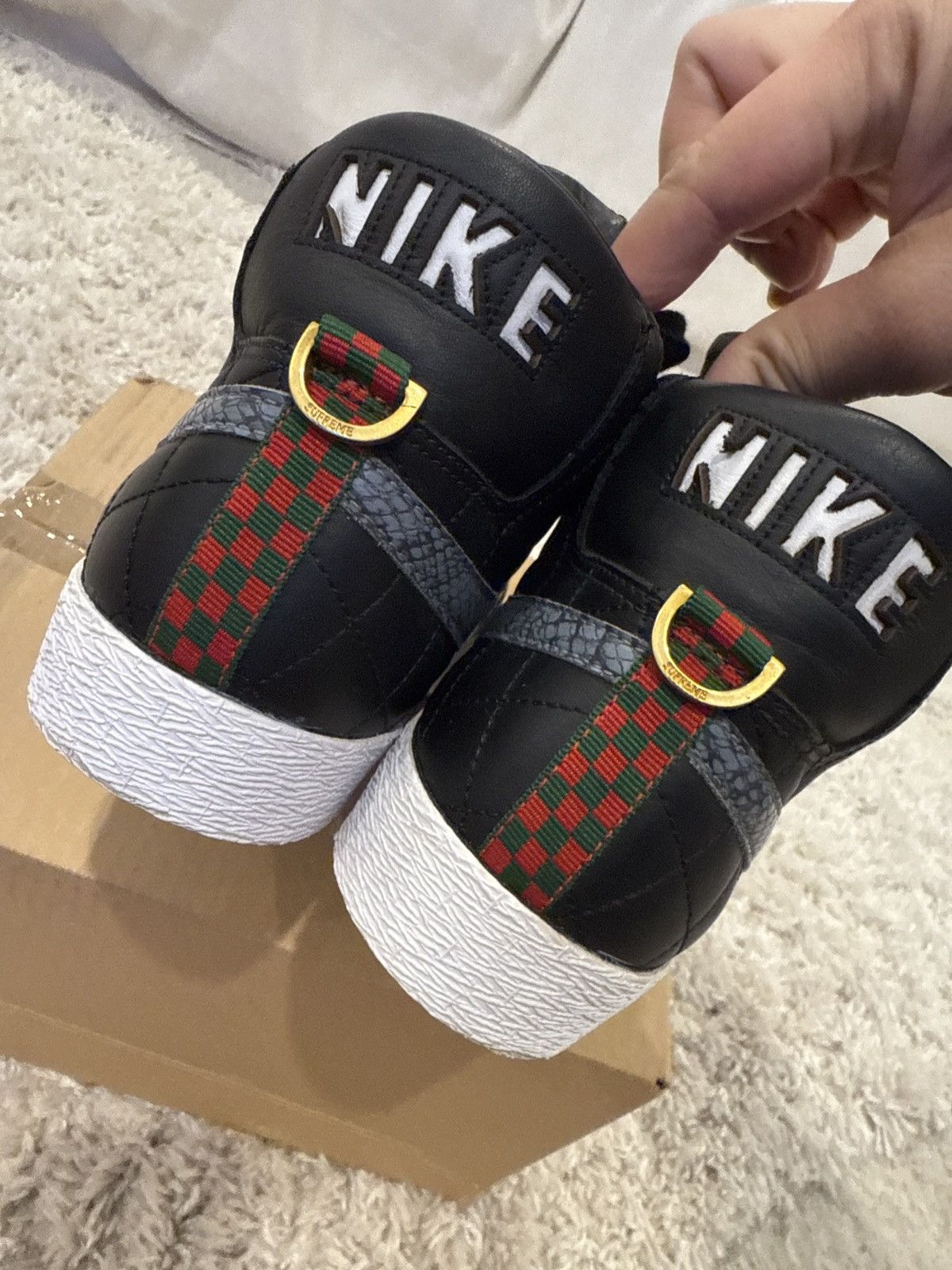 Nike × Supreme Black Nike sb Supreme Blazer 2006 10 Size US 10 / EU 43 - 6 Thumbnail