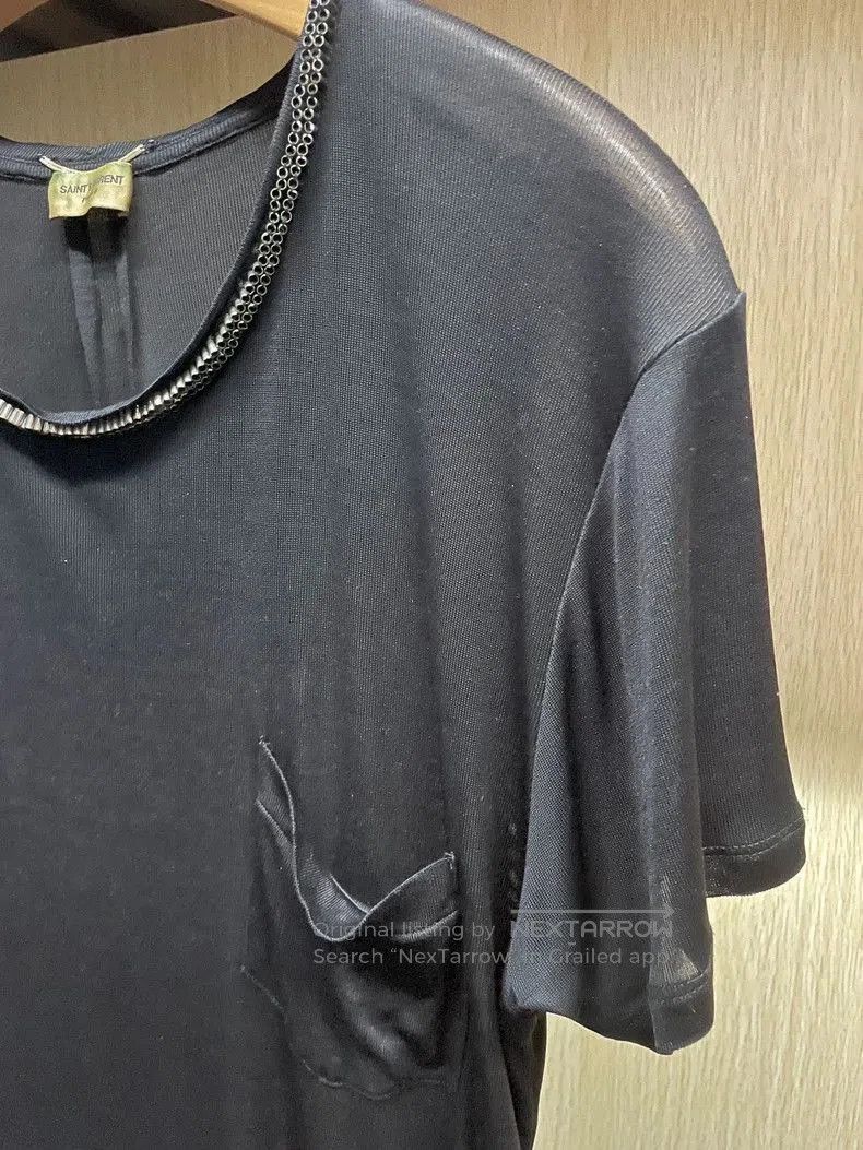 Saint Laurent Paris Saint Laurent Silk Short Sleeve Top. Size US S / EU 44-46 / 1 - 3 Thumbnail