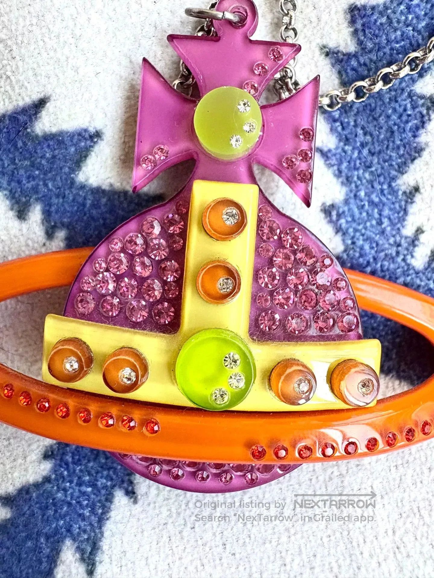 Vivienne Westwood Vivienne Westwood Acrylic Saturn Necklace. Size ONE SIZE - 3 Thumbnail