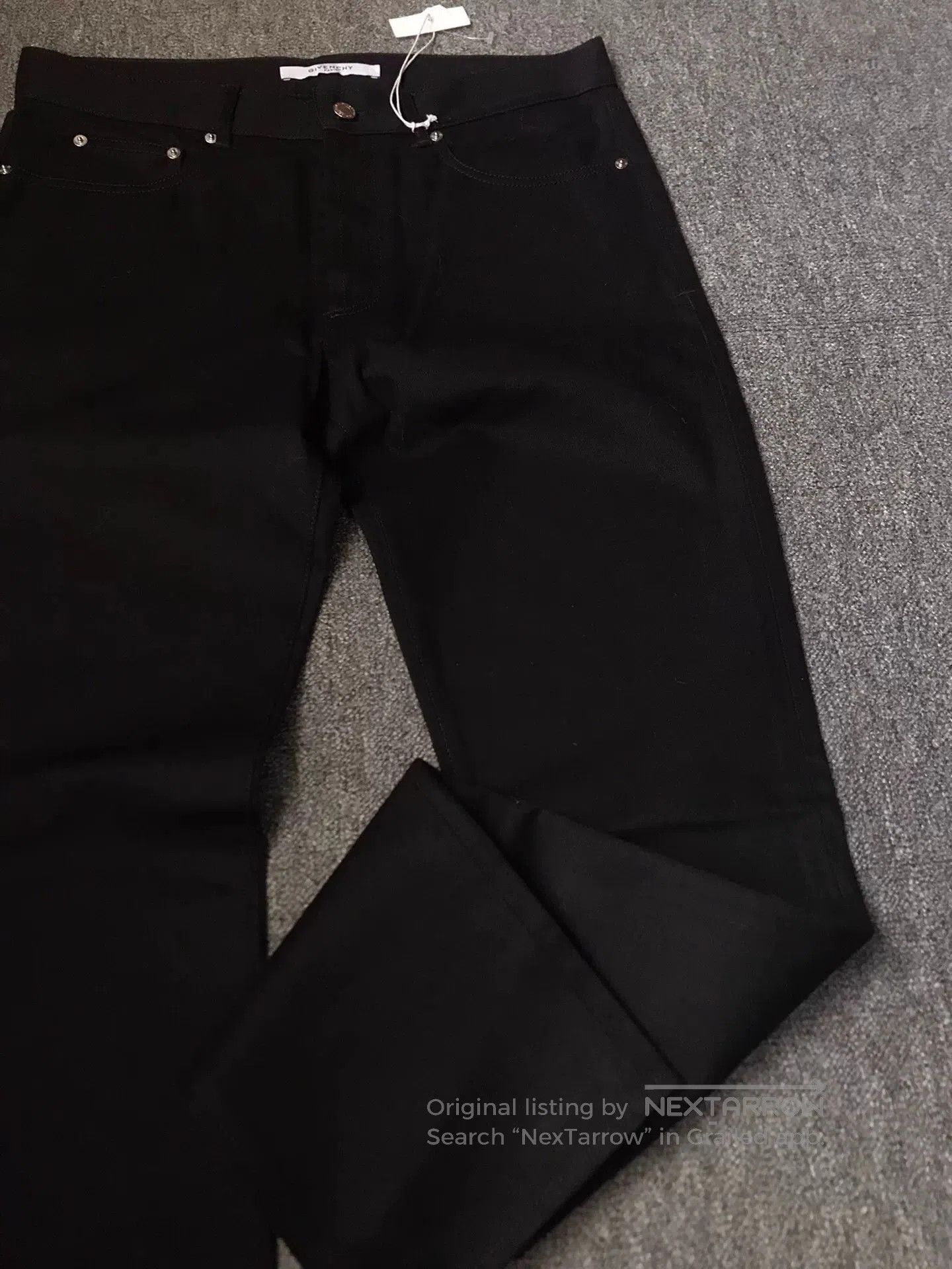 Givenchy Givenchy Black Straight-Leg Jeans. Size US 32 / EU 48 - 2 Thumbnail