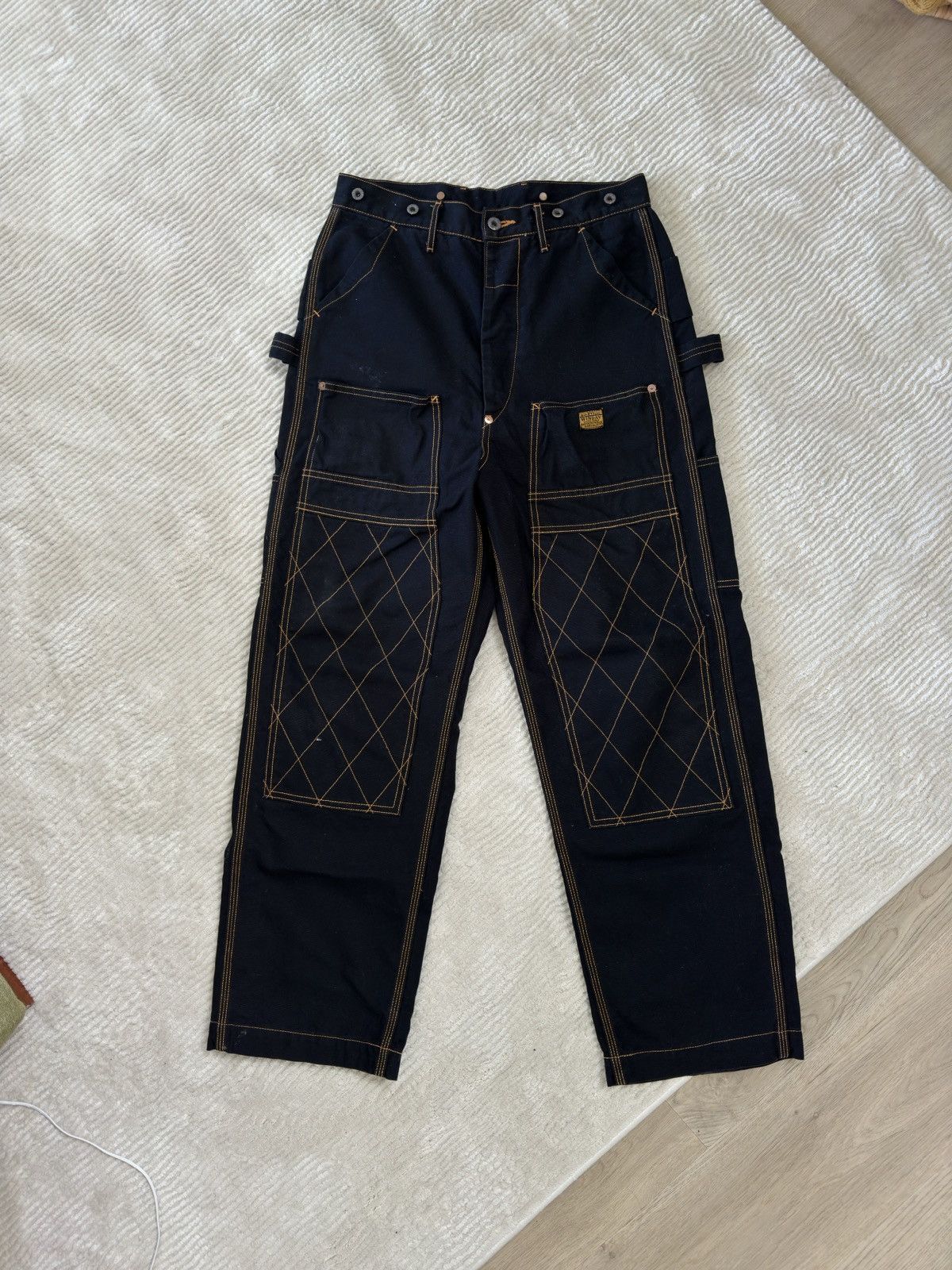 image of Kapital Double Knee Carpenter Pants - Black, Men's (Size 30)