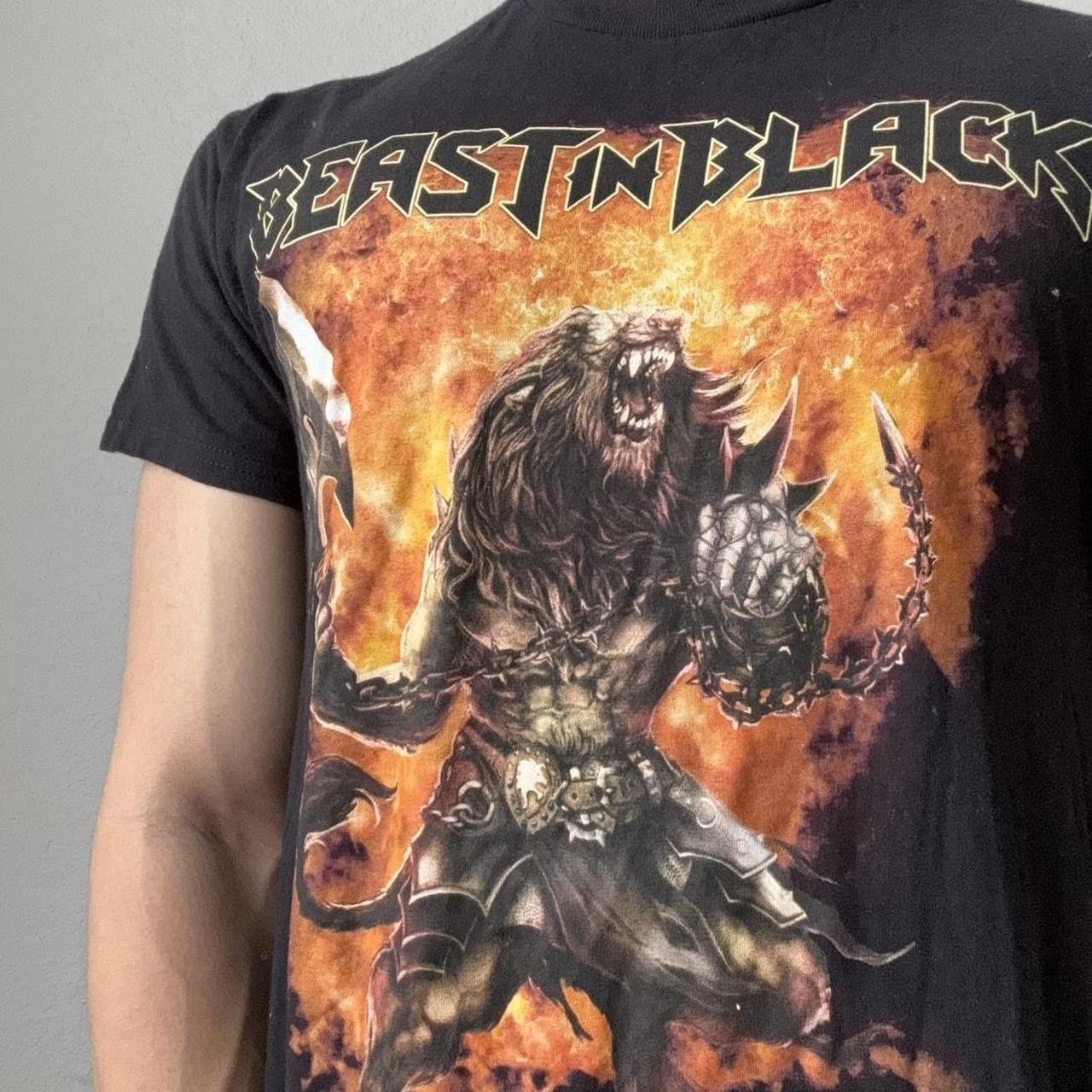 Band Tees × Vintage Beast in Black "Beserker" Band Graphics Black Tee Shirt Size US M / EU 48-50 / 2 - 4 Thumbnail