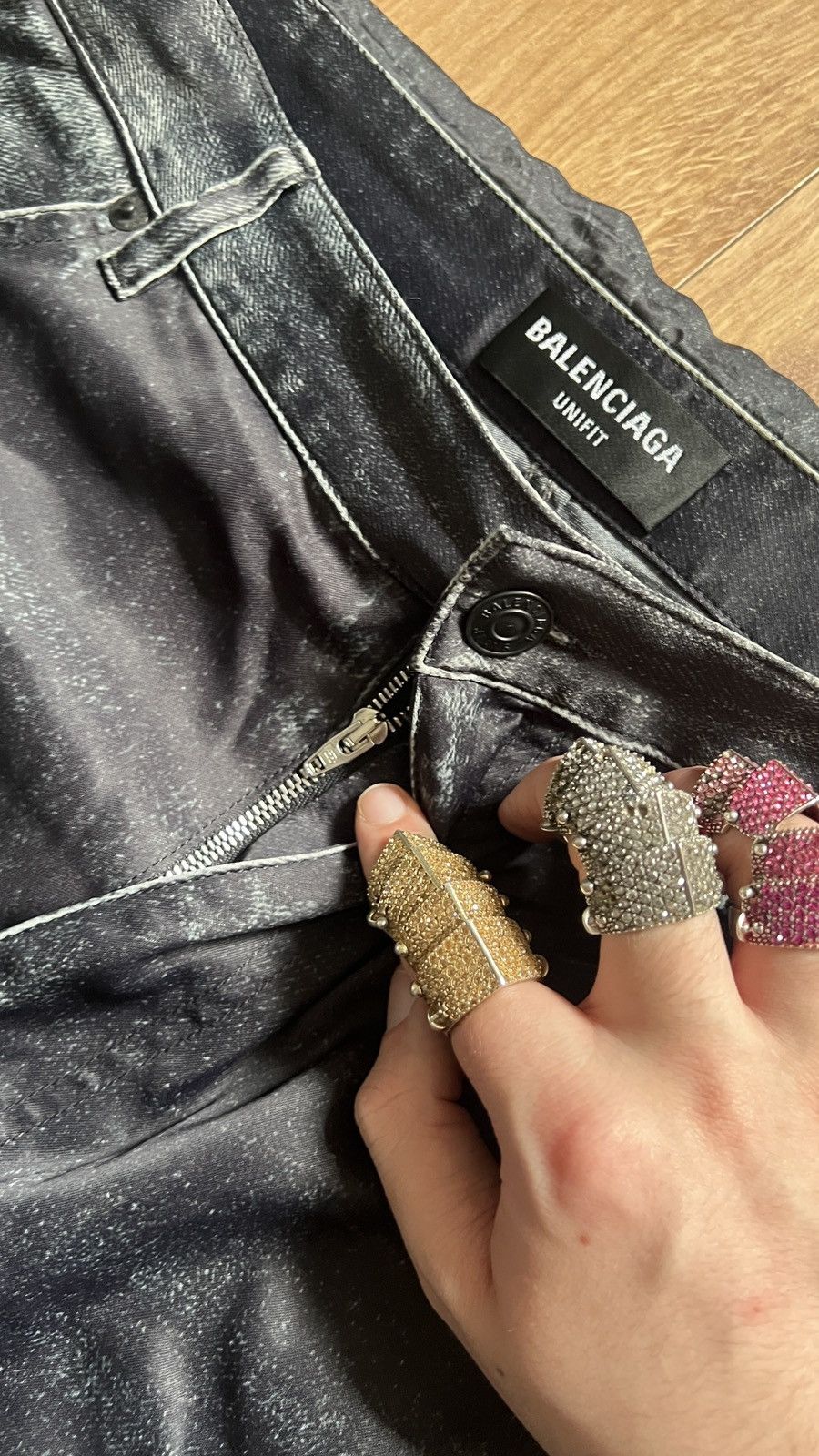 Balenciaga Balenciaga Hybrid Trompe L’oeil Pants Size US 30 / EU 46 - 4 Thumbnail