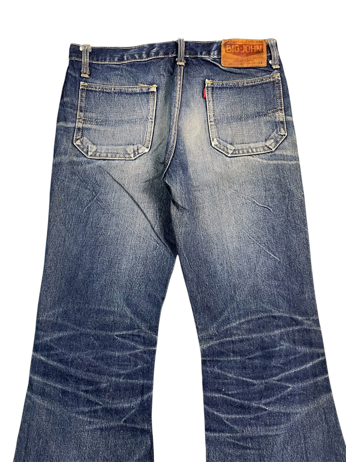 Japanese Brand Vintage 70s Big John Bootcut Flare Jeans Size US 31 - 6 Thumbnail