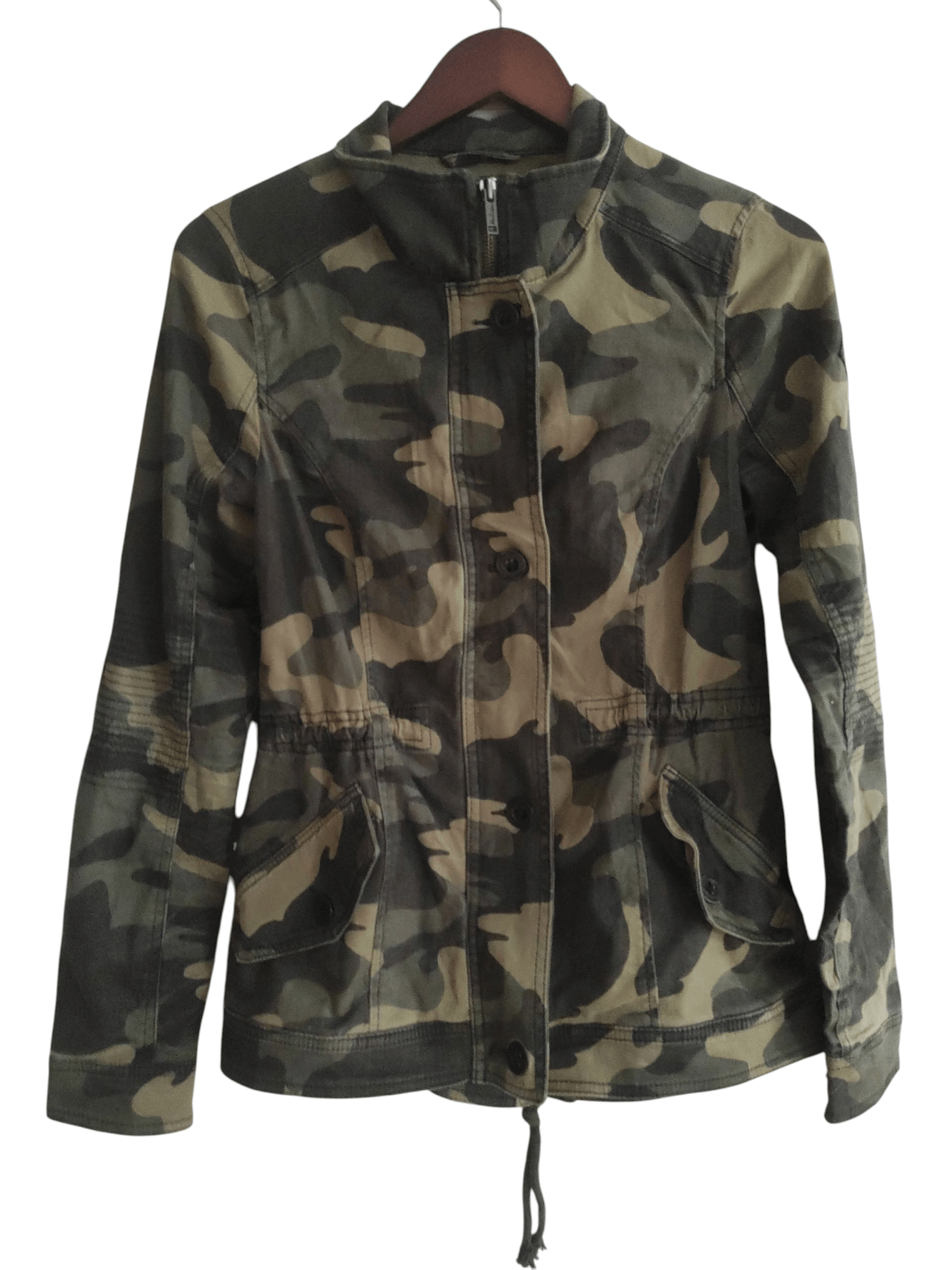 Hollister Hollister Utility Military Style Camo Camouflage Jacket Size S / US 4 / IT 40 - 2 Thumbnail