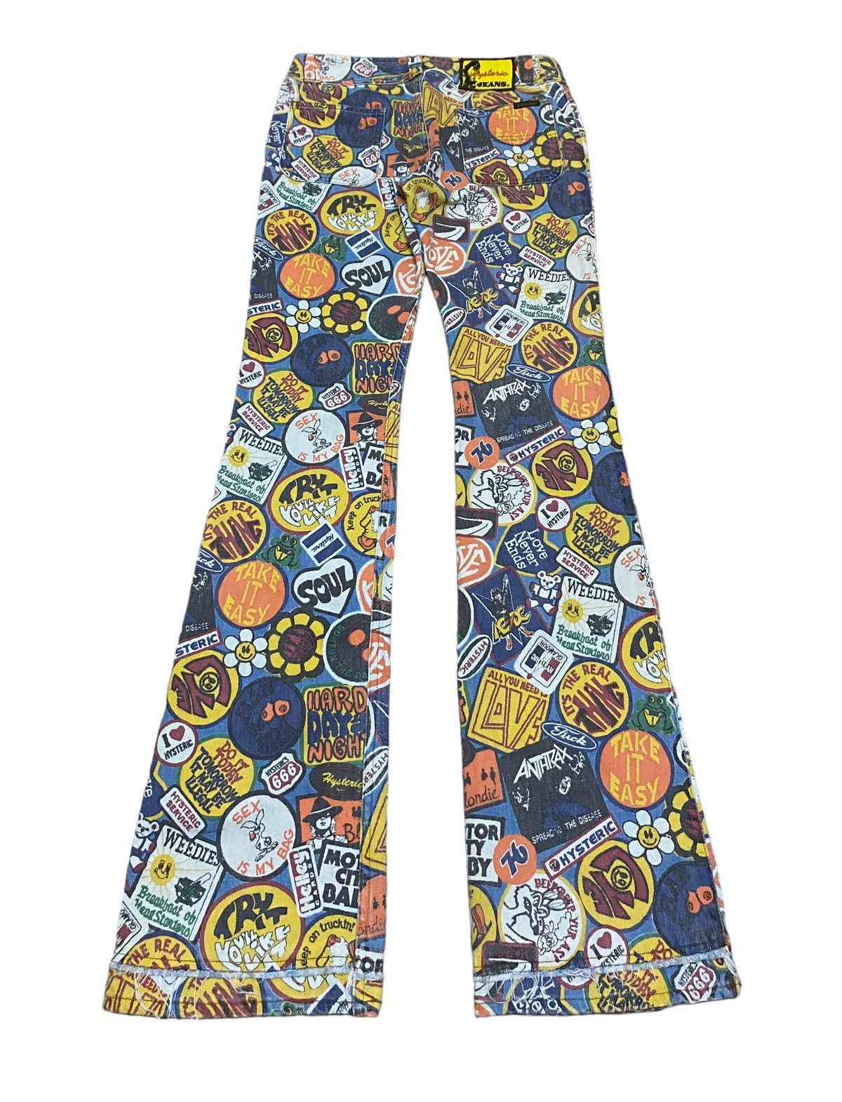 Hysteric Glamour × Japanese Brand Very Rare Design Vintage Hysteric Glamour Flared Jeans 1990s Size US 30 / EU 46 - 2 Thumbnail