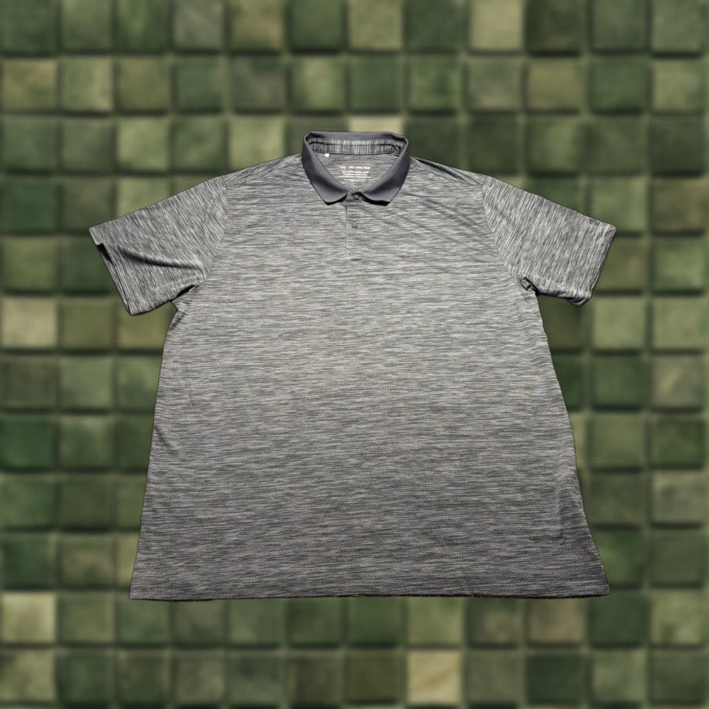 Under Armour Under Armour Polo Shirt Mens 3XL Gray Heather Short Sleeve Golf Sports Casual Quarter Button Collared Shirt Size US XXL / EU 58 / 5 - 1 Thumbnail