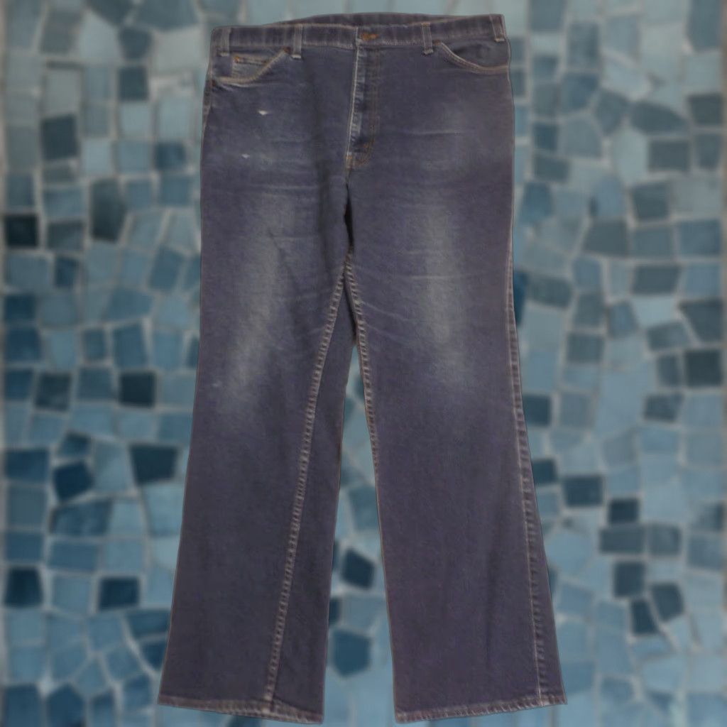 Denime VINTAGE 1985 LEVI'S Mens Blue Denim Jeans 40x32 Skosh Comfort Rockabilly Original Size US 40 / EU 56 - 1 Thumbnail