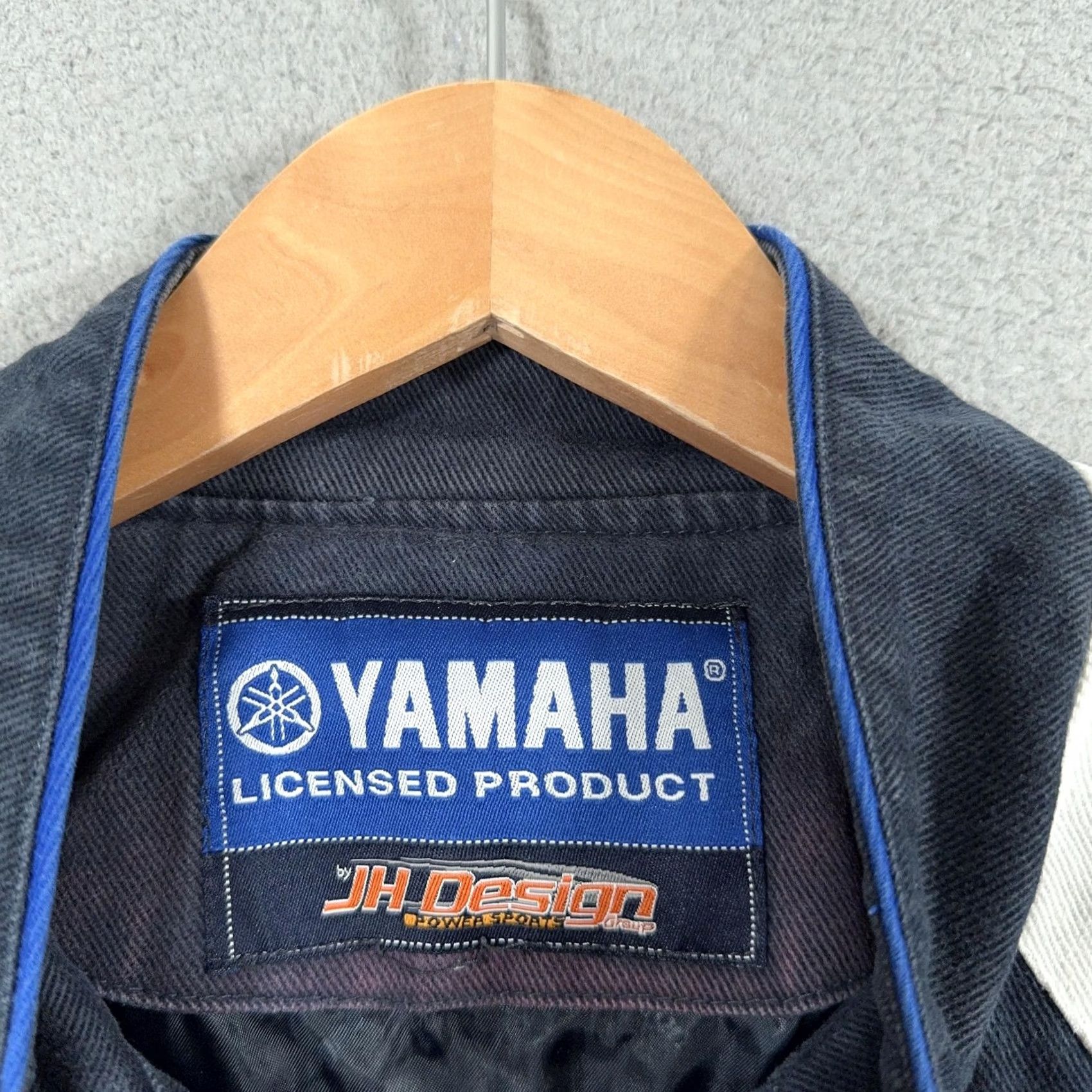 Yamaha VINTAGE Yamaha Racing Jacket Mens XL JH Design Blue Cotton Twill Y2K Moto Biker Size US XL / EU 56 / 4 - 3 Thumbnail