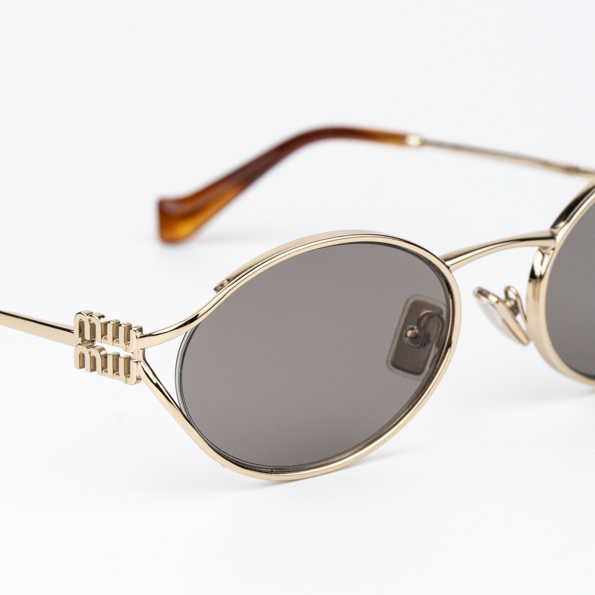 Miu Miu Miu Miu Women Sunglasses LOGO MU52YS ZVN80Q NEW AUTHENTIC Size ONE SIZE - 7 Thumbnail