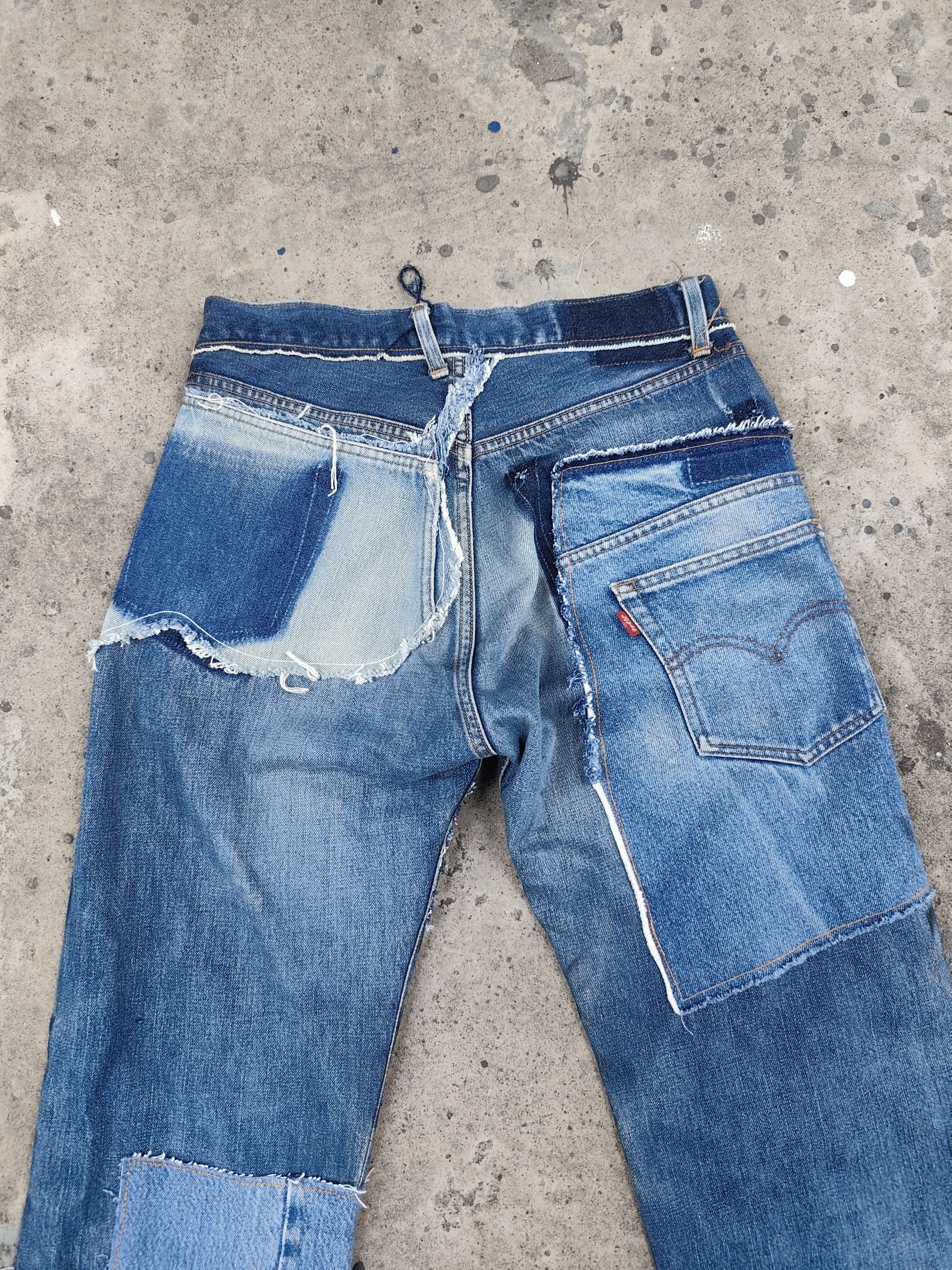 Comme des Garcons Homme Plus Comme des Garcons Homme AD1997 Patchwork Levi's Denim Pants Size US 30 / EU 46 - 3 Thumbnail