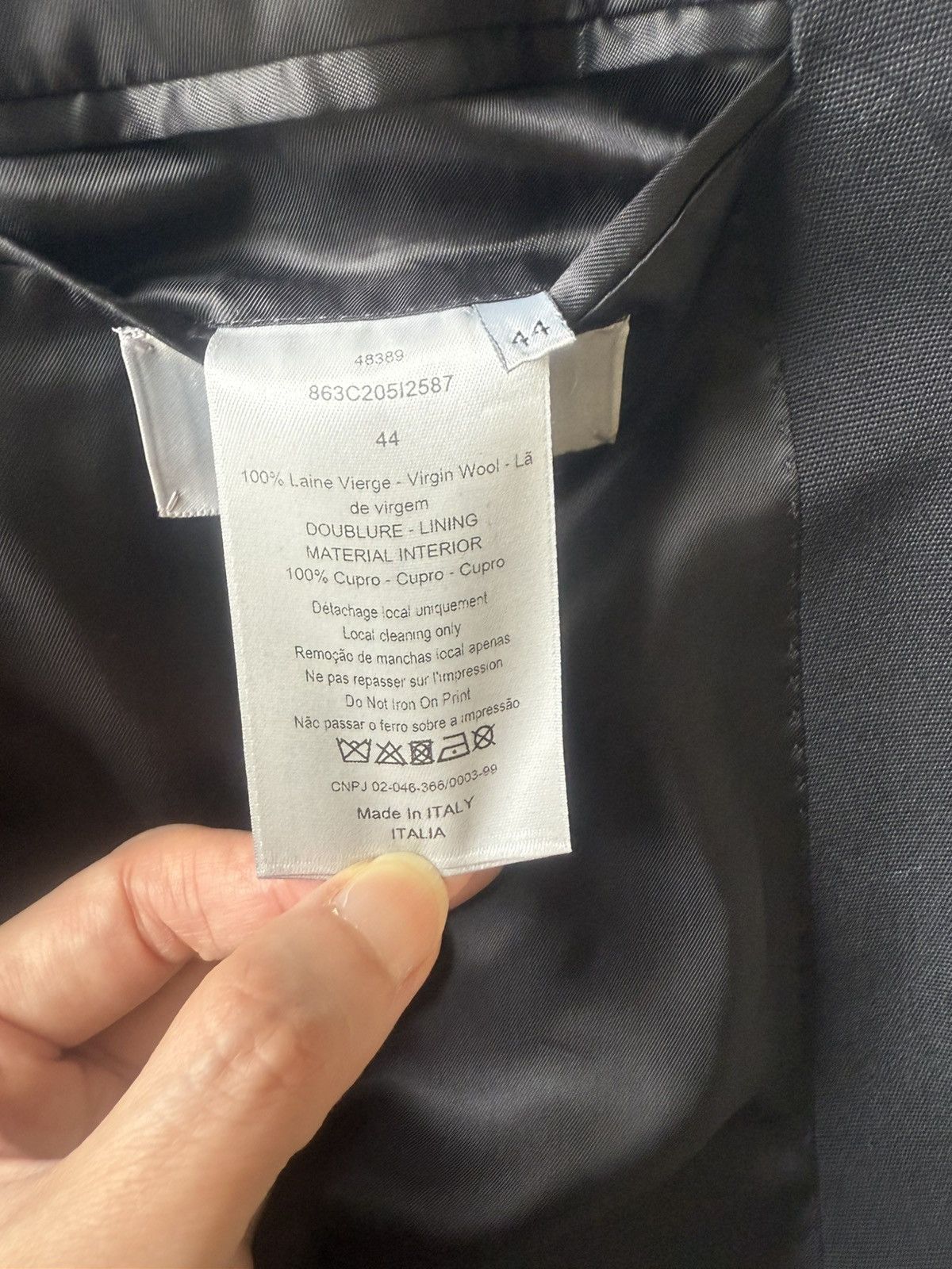 Dior Dior Homme blazer New (catwalk SS18) Size 44R - 3 Thumbnail