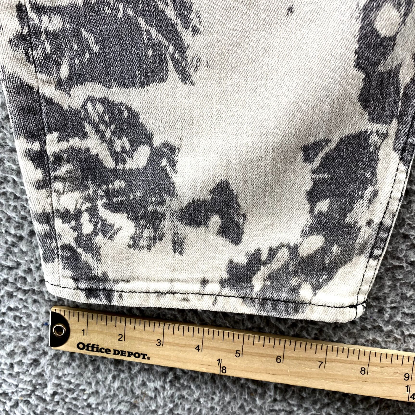 Hudson Hudson Jeans Men 40x30 Tie Dye Bleach Distressed Straight Grunge Streetwear Skater Denim Pant XS? Size US 40 / EU 56 - 6 Thumbnail
