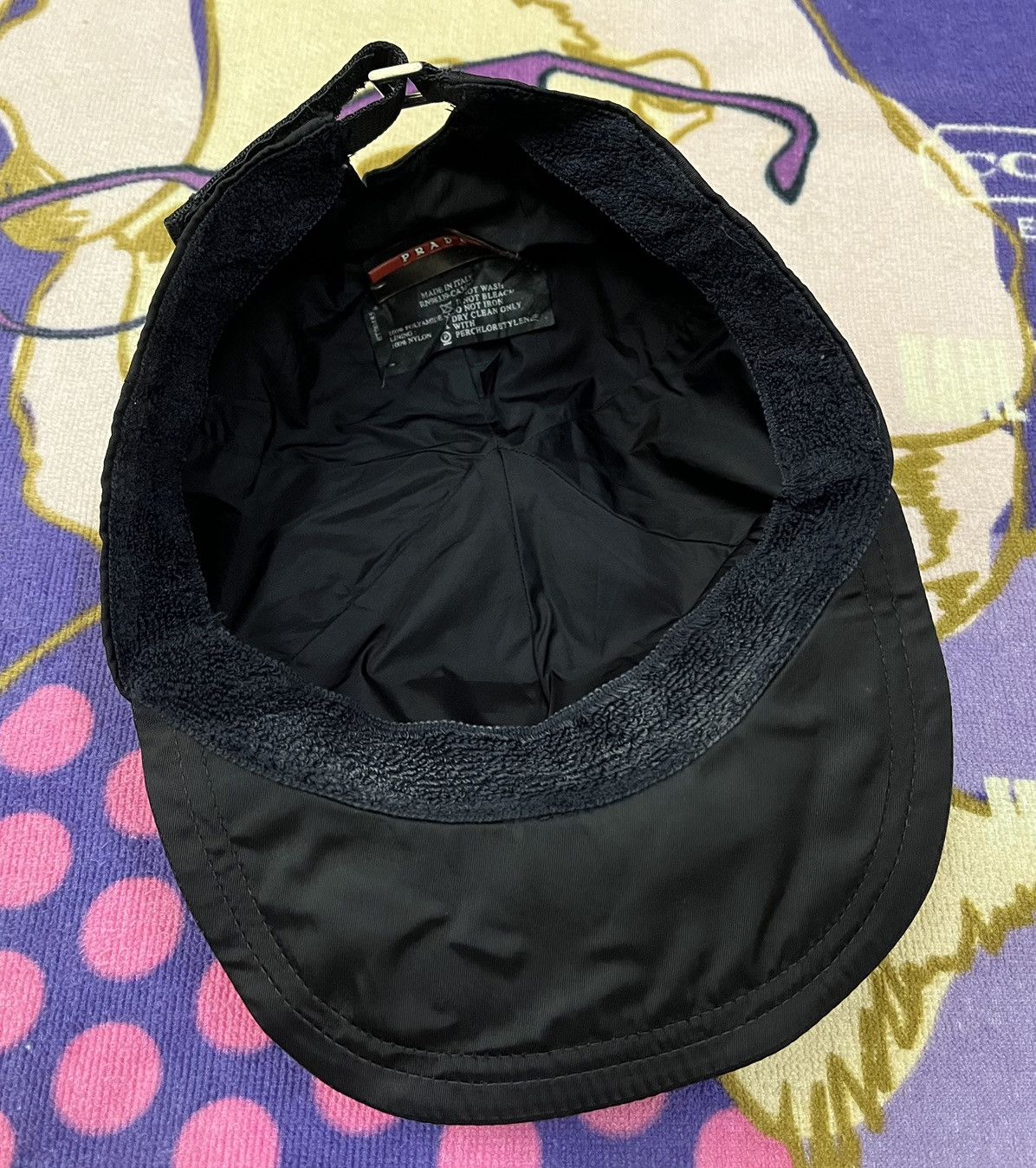 Prada Rare🔥PRADA Nylon Made in Italy Snapback Size ONE SIZE - 11 Thumbnail