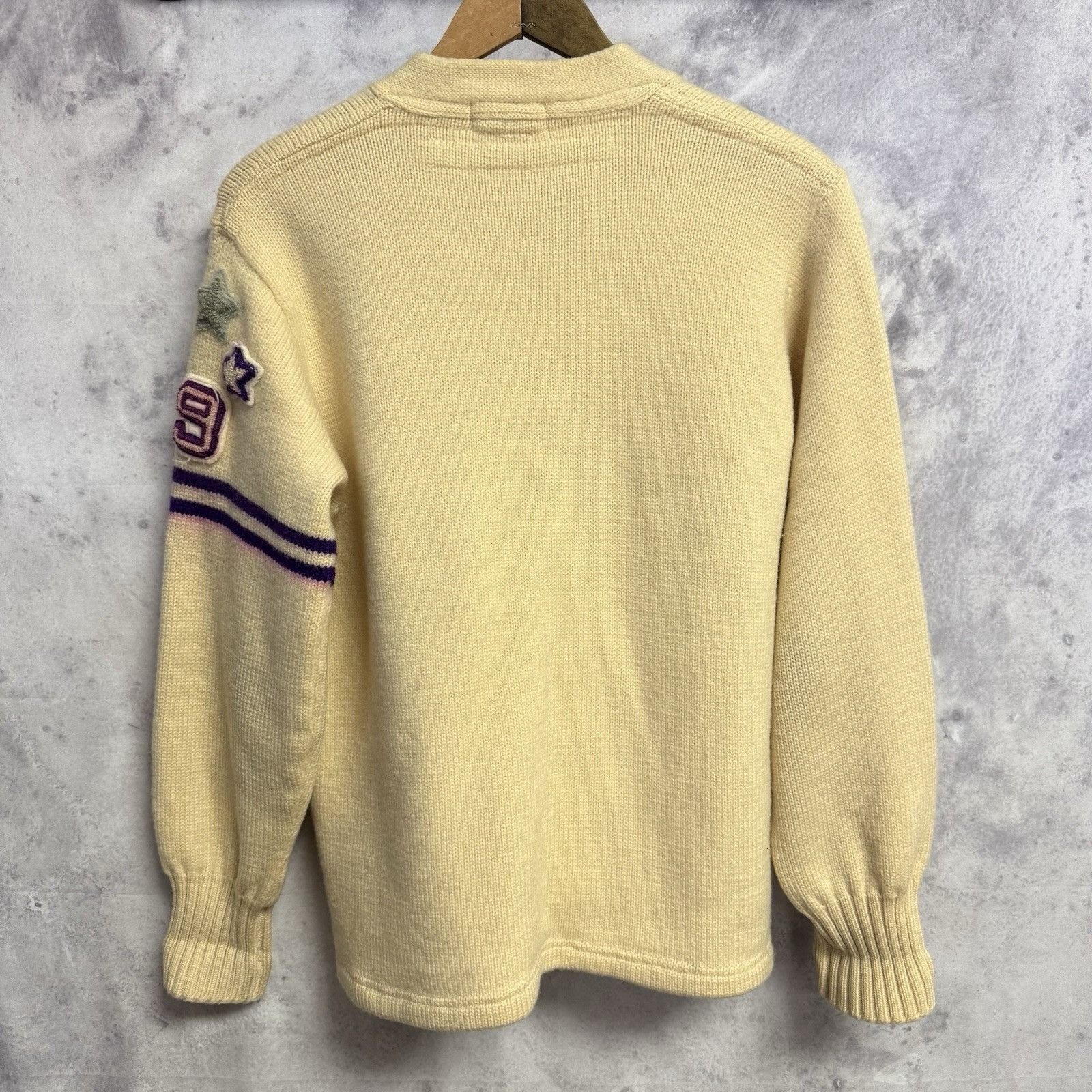 Vintage Vintage 50s Wool Knit Letterman Varsity Sweater Cardigan Col Size US S / EU 44-46 / 1 - 2 Thumbnail