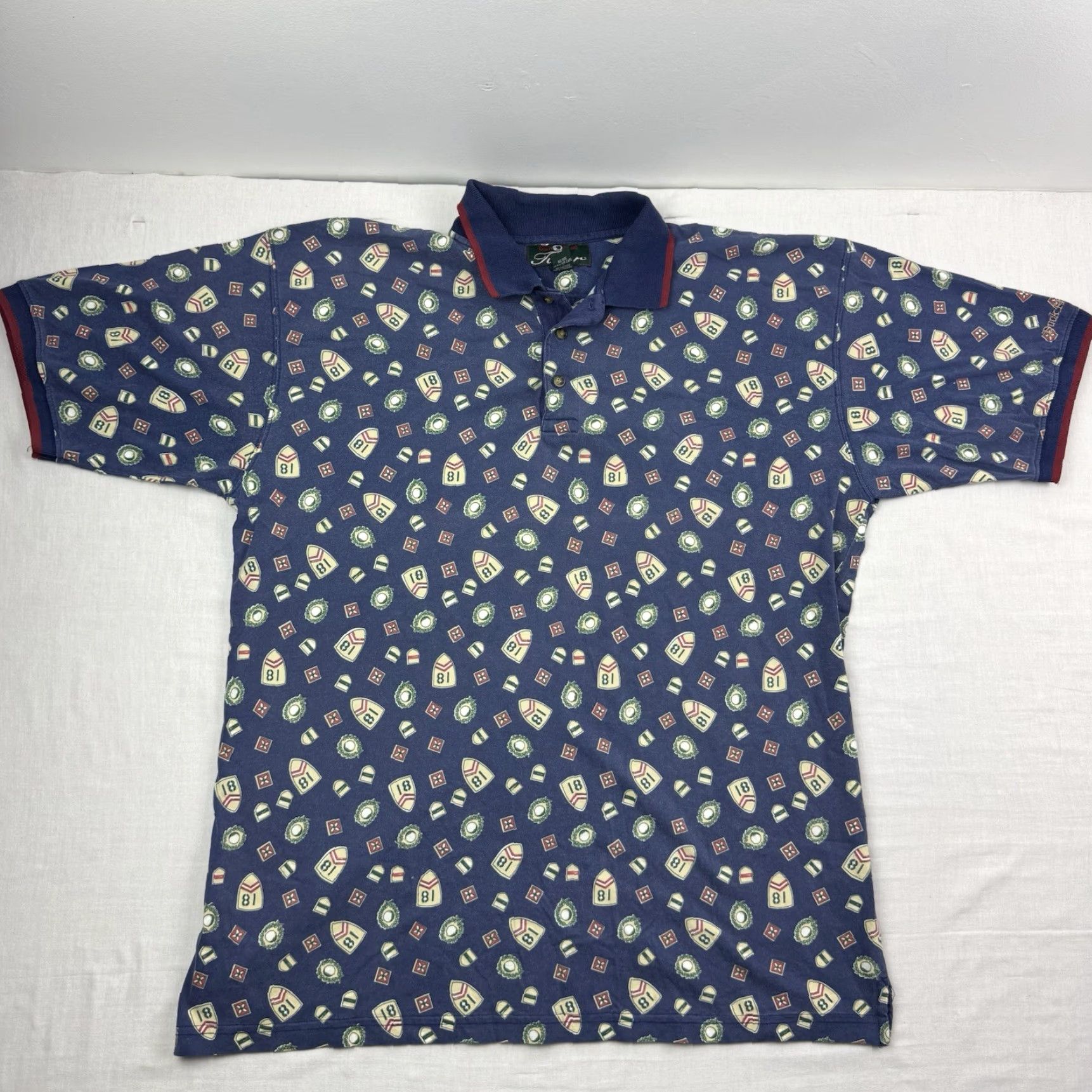 Vintage VINTAGE Duck Head Polo Shirt Adult XL Blue 90s Golf All Over Print Men Mens XL Polo Size US XL / EU 56 / 4 - 2 Thumbnail