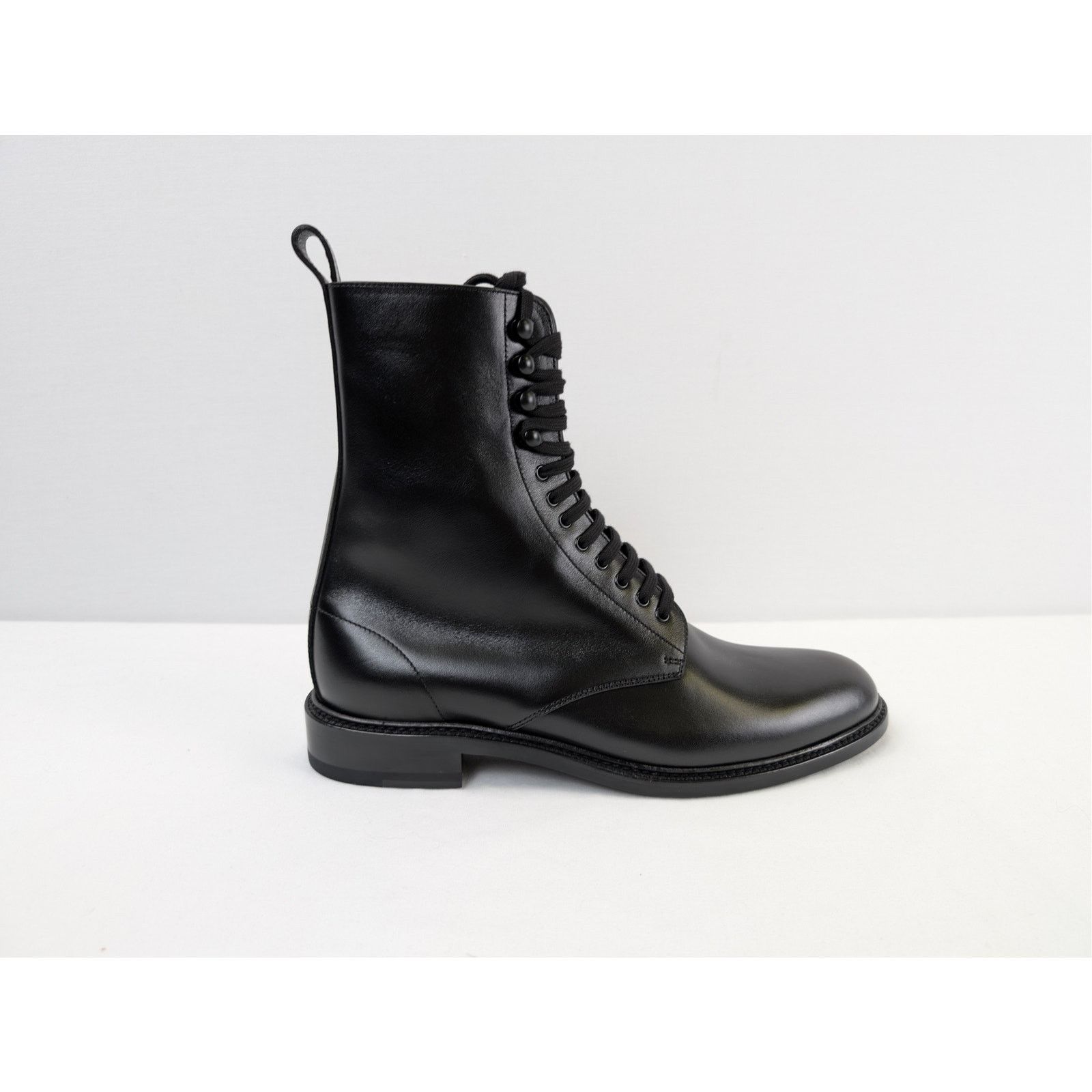 Saint Laurent Paris o1rshd1 Stalker Army 20 Lace up Boots in Nero Size US 10 / EU 43 - 4 Thumbnail