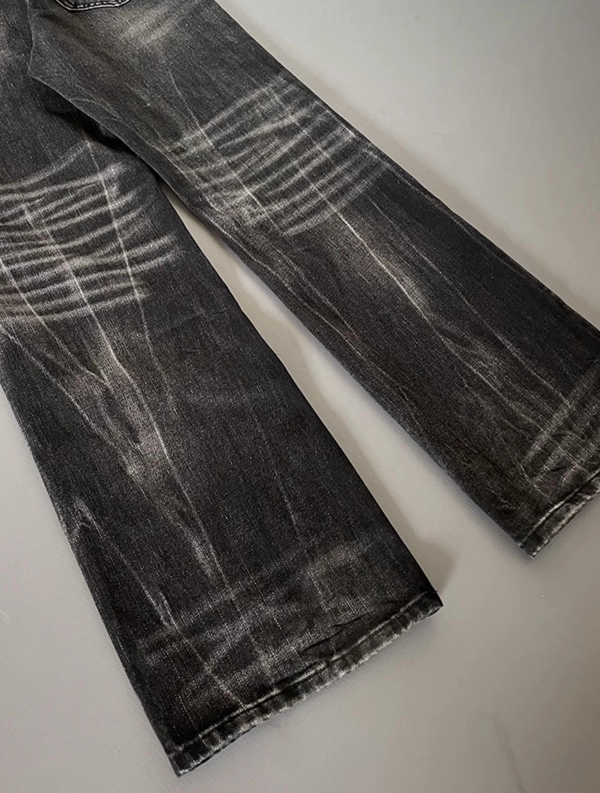 Japanese Brand × Vintage Avant garde washed fade flared jeans pants Size US 32 / EU 48 - 7 Thumbnail