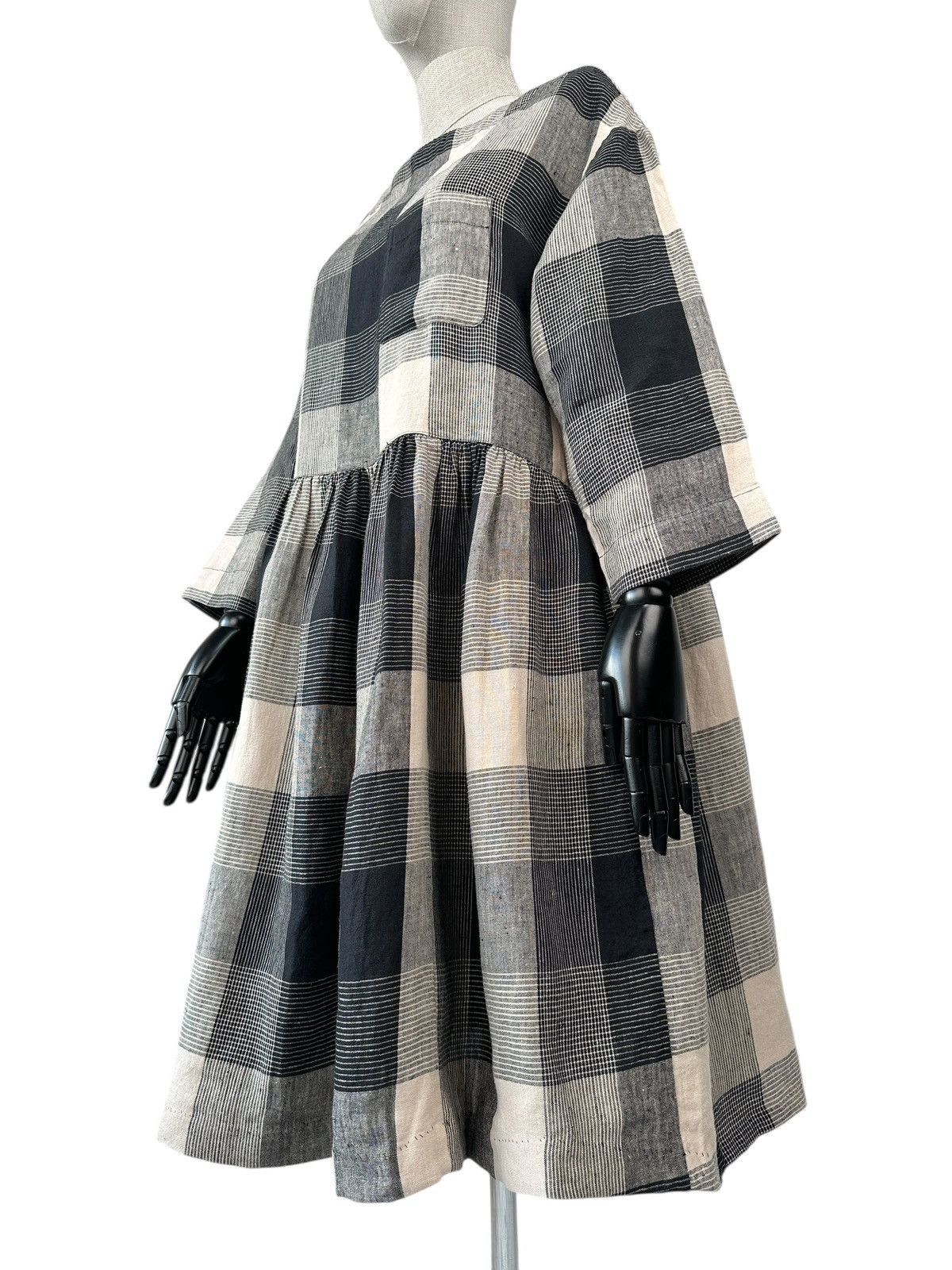 Other NWT TOAST Landscape Check Linen Dress Pockets Loose Fit Size S / US 4 / IT 40 - 5 Thumbnail