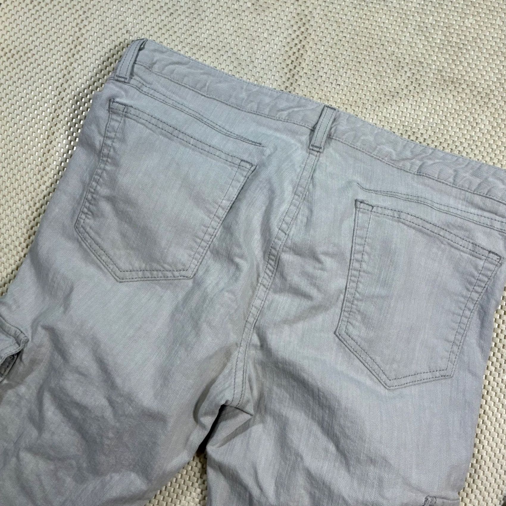 Theory Theory Women's Gray Cargo Pants Size 12 Straight Leg Cotton Blend Casual Pants Size 34" / US 12 / IT 48 - 4 Thumbnail