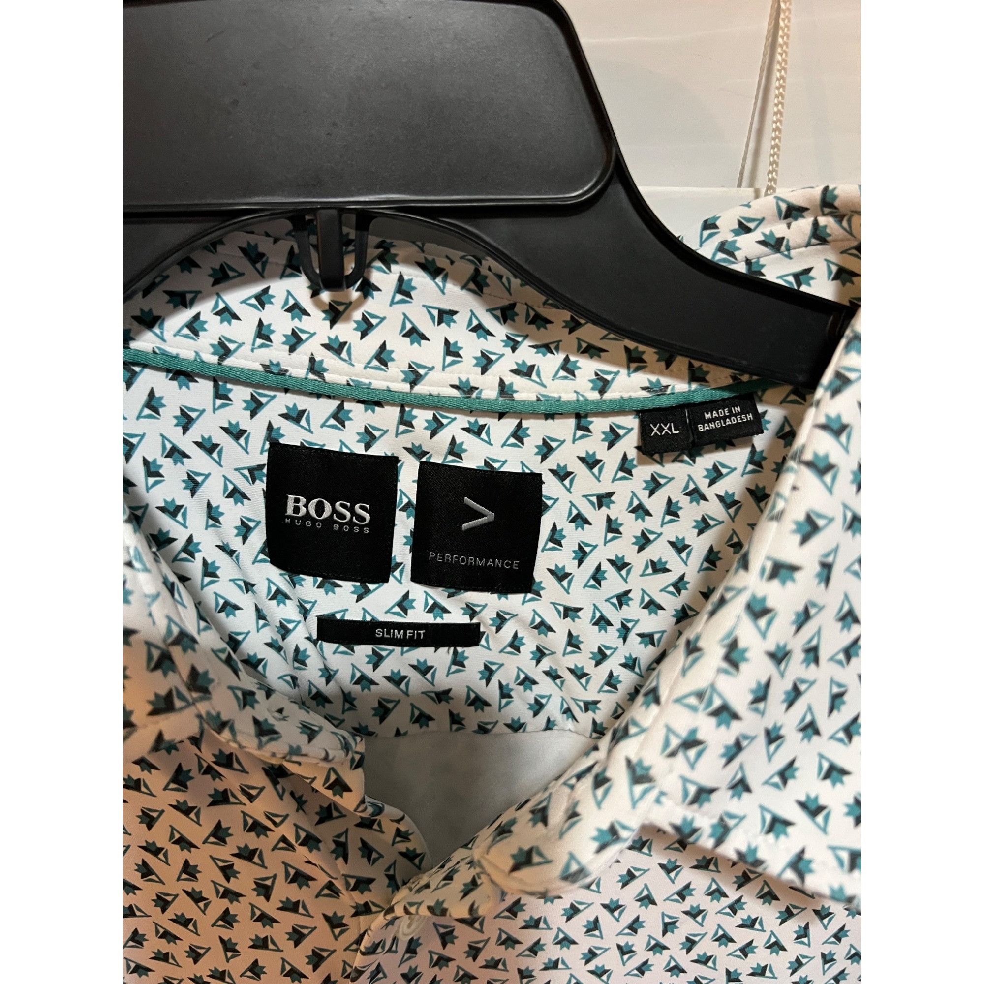 Hugo Boss Hugo Boss Performance Long Sleeve Button Up Shirt - Size XXL Size US XXL / EU 58 / 5 - 3 Thumbnail