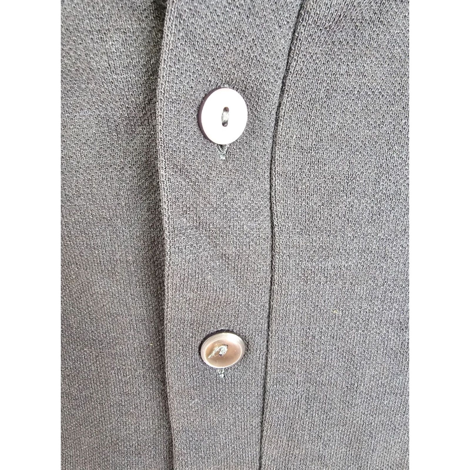 Vintage VINTAGE Unbranded BLACK Cardigan Sweater 50's SZ MEDIUM Men Long Sleeve 18 INCH 20 INCH 23 INCH 24 INCH Western Camouflage Lined Strap Fiber Detail Size US M / EU 48-50 / 2 - 3 Thumbnail