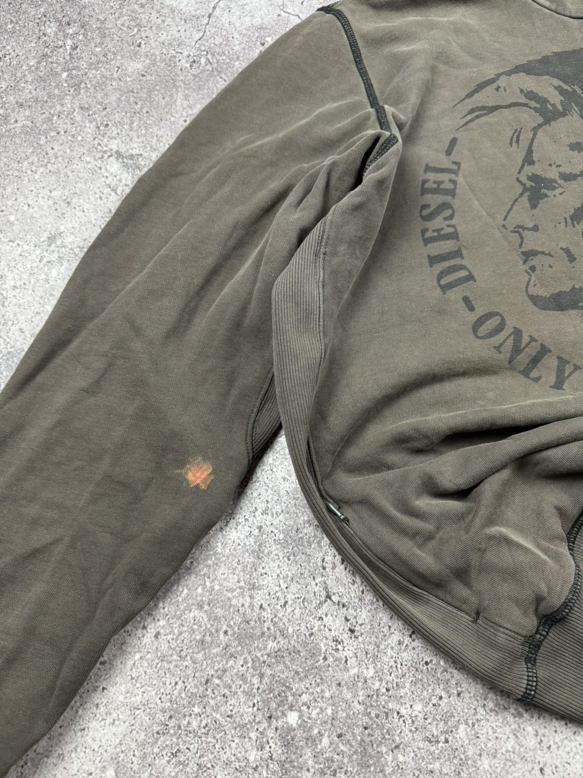 Diesel Vintage FADED DIESEL Distressed zip hoodie avangarde Japan Size US XL / EU 56 / 4 - 3 Thumbnail