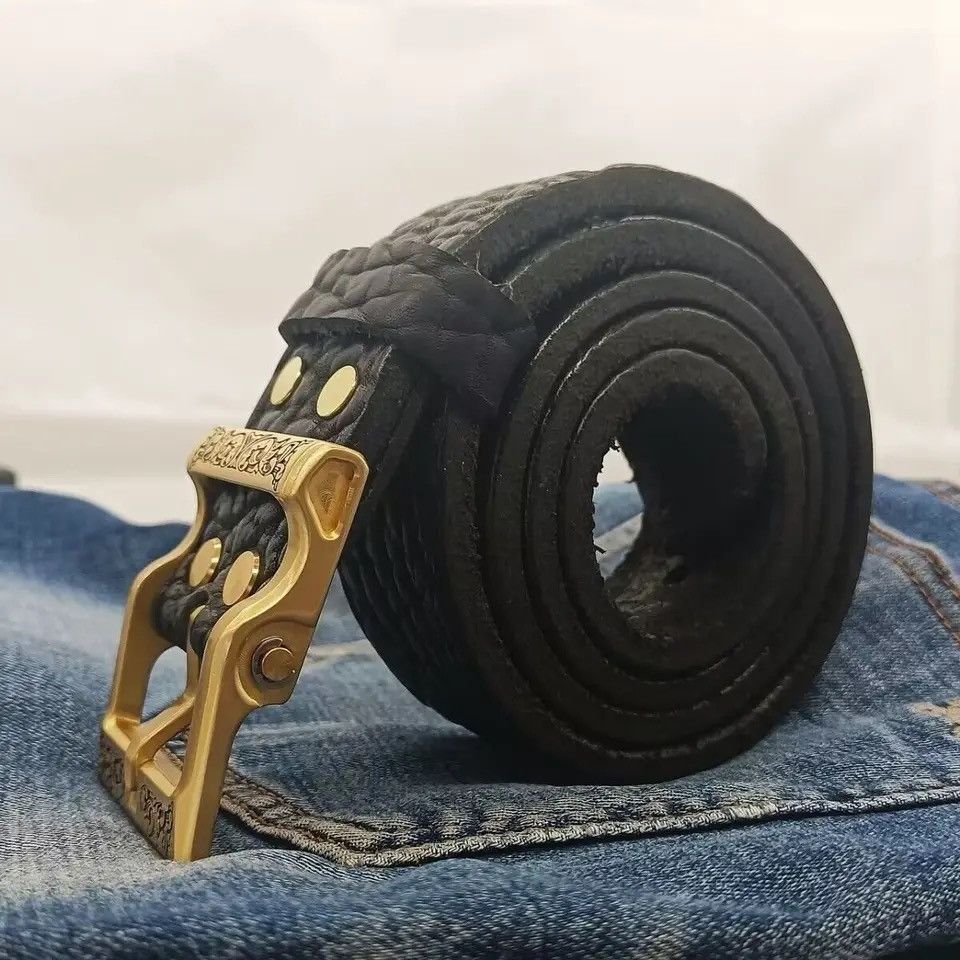 3.8CM Thicken Private Customized Handmade Leather Belt