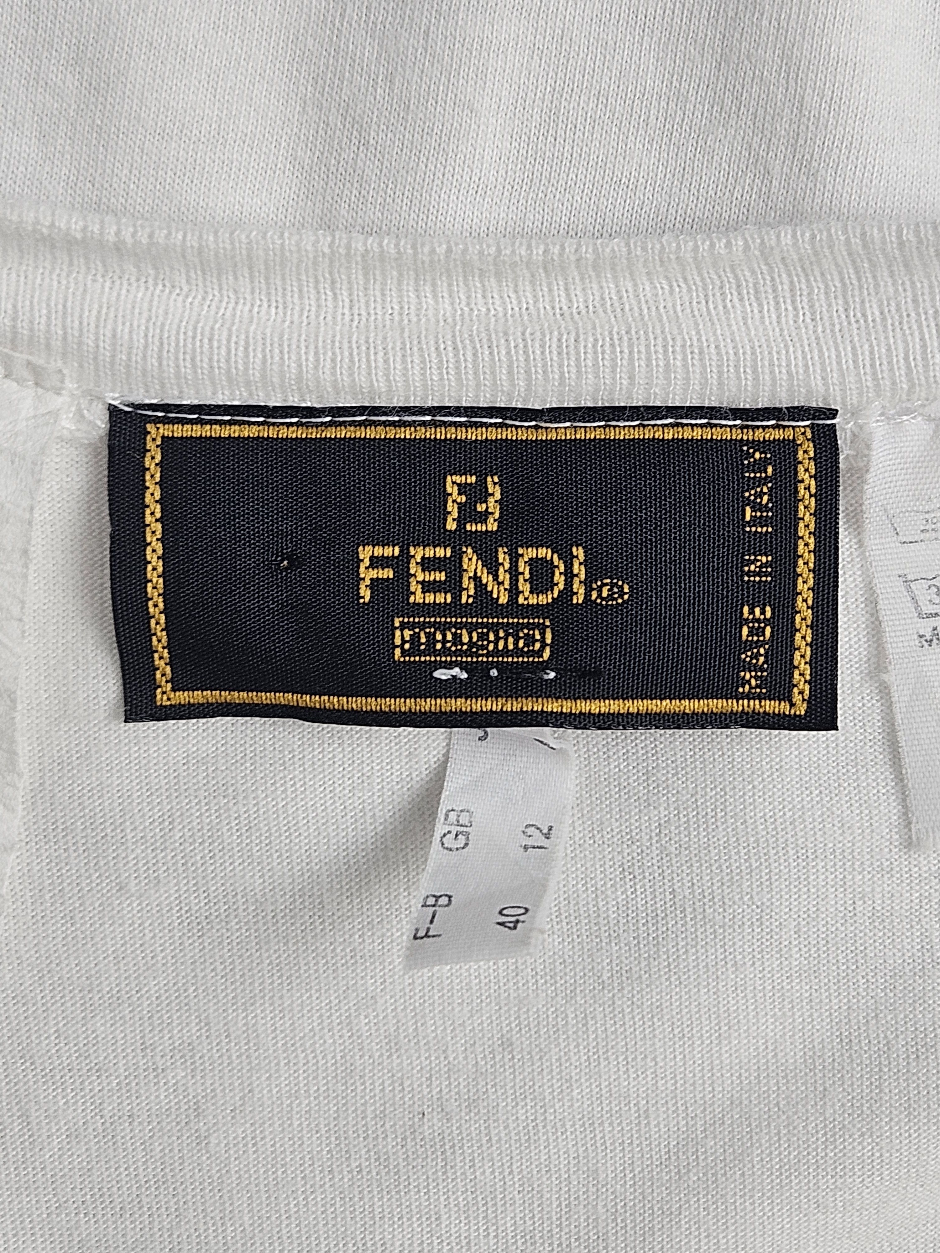 Fendi Vintage Fendi Roma italy embroidery shirt Size US S / EU 44-46 / 1 - 5 Thumbnail