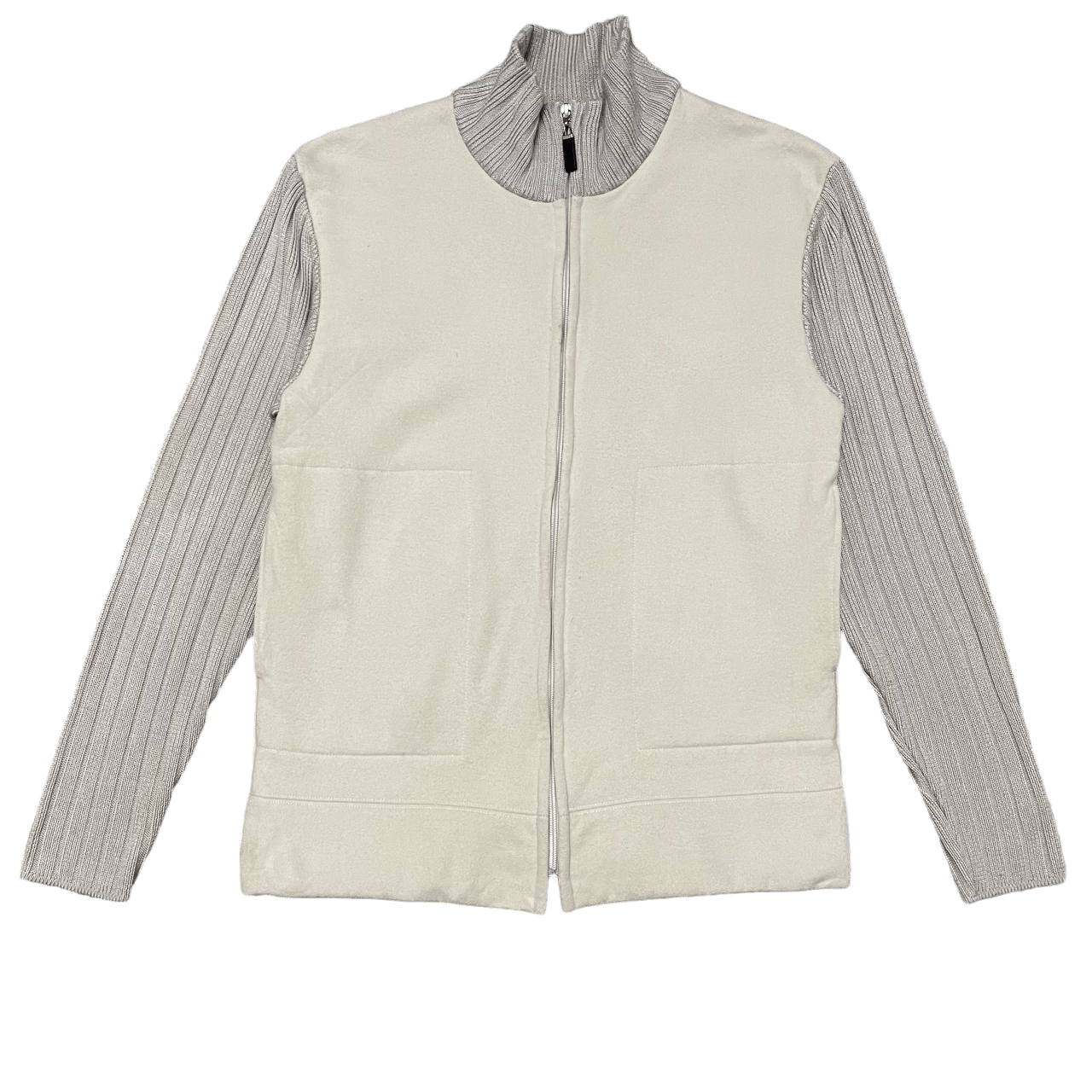 KATO Vintage KaKa Kazutaka Kato Zipper Jacket Knitted Sleeve Size US L / EU 52-54 / 3 - 1 Thumbnail